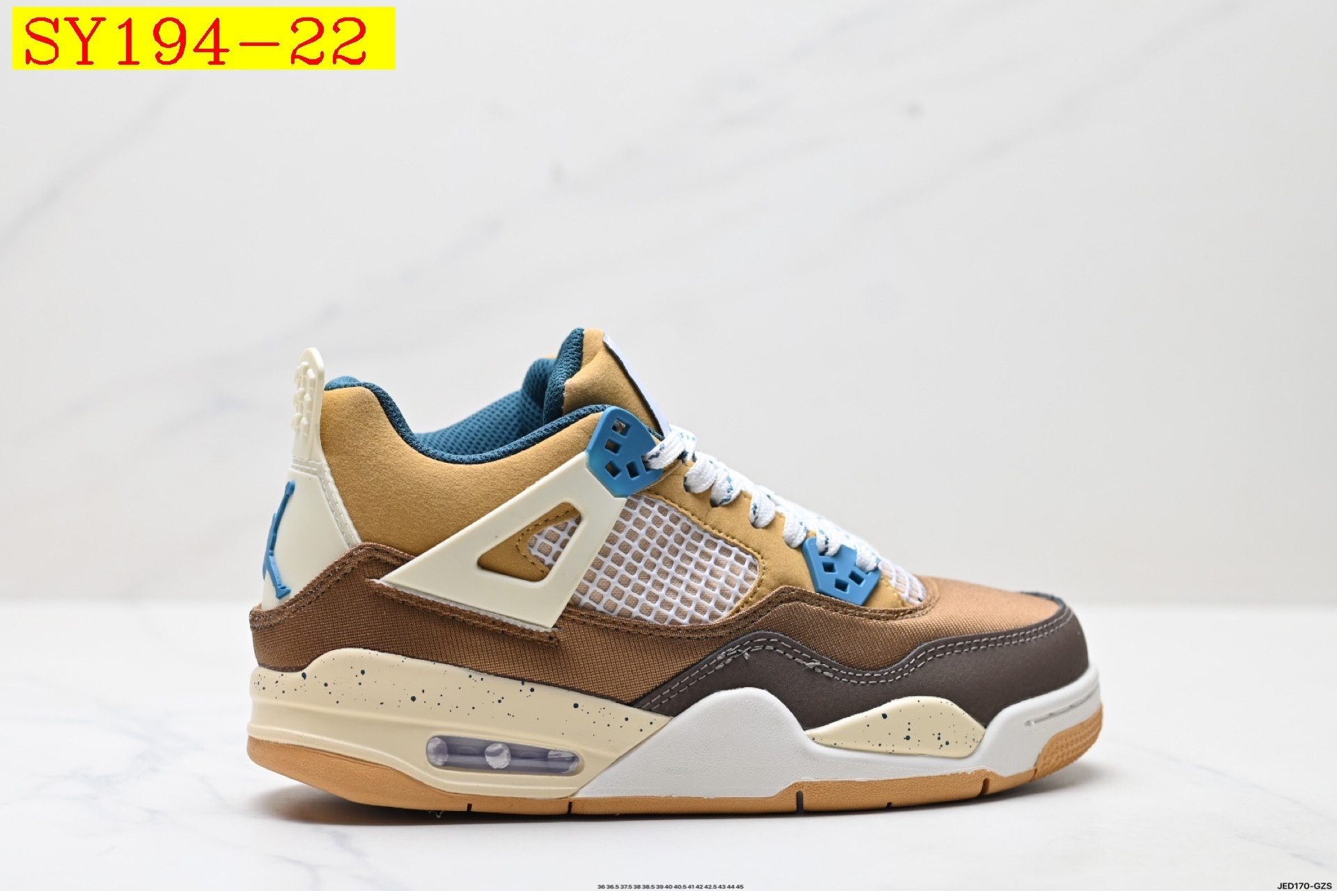 55$ Nike Air Jordan 4 Retro Size 36-46 half 327640 SY194 gallery