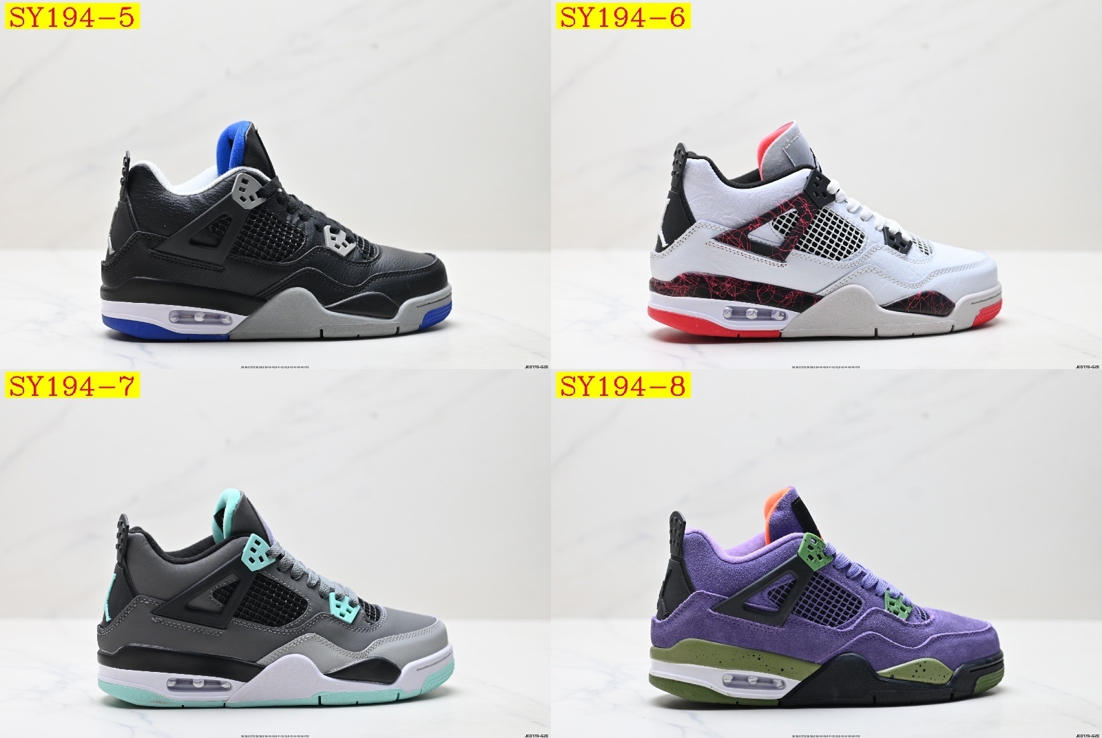 55$ Nike Air Jordan 4 Retro Size 36-46 half 327640 SY194 gallery