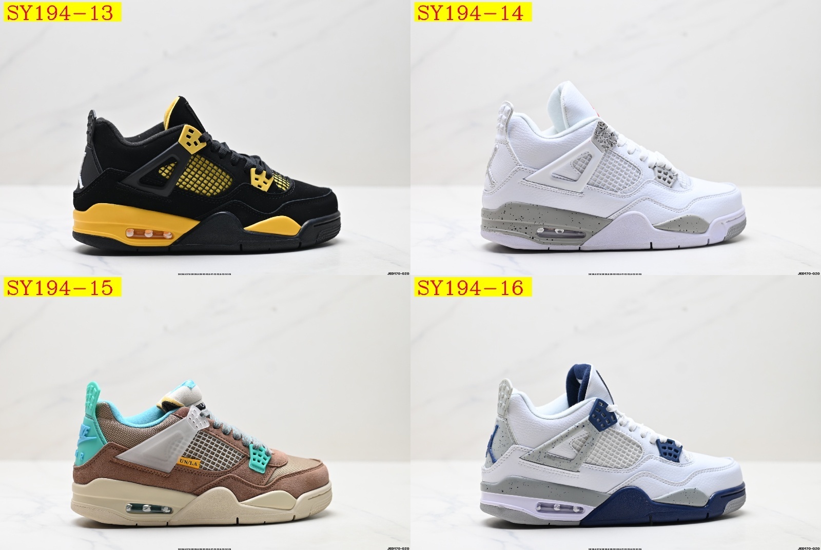 55$ Nike Air Jordan 4 Retro Size 36-46 half 327640 SY194 gallery