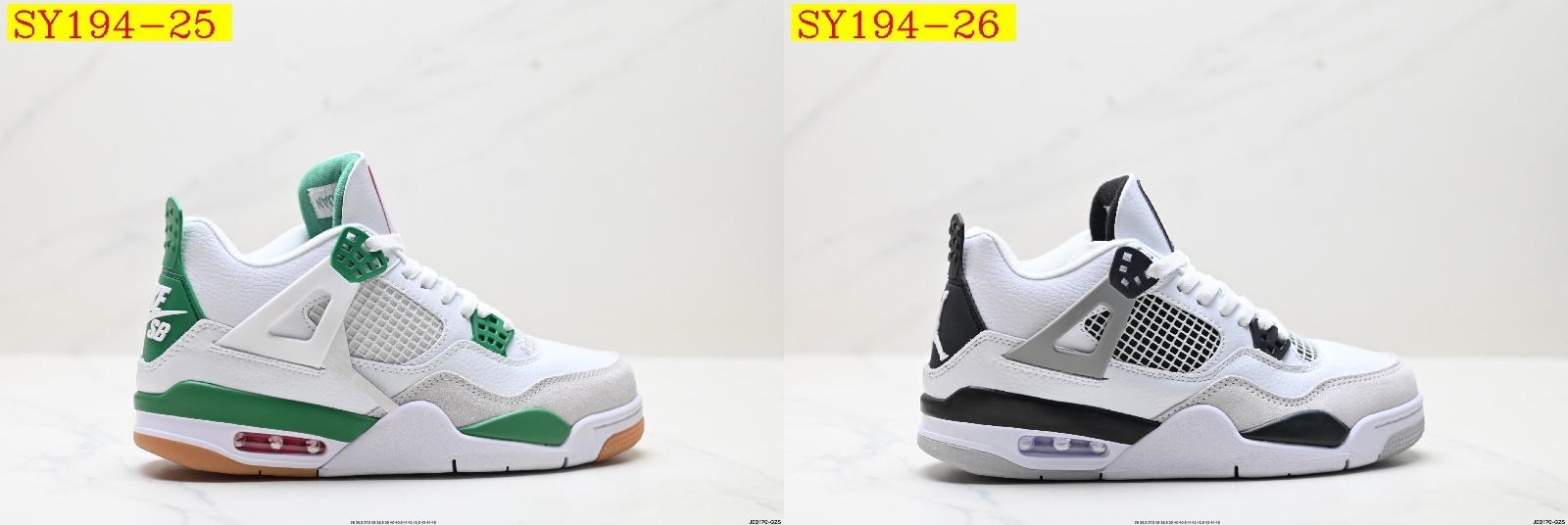 55$ Nike Air Jordan 4 Retro Size 36-46 half 327640 SY194 gallery