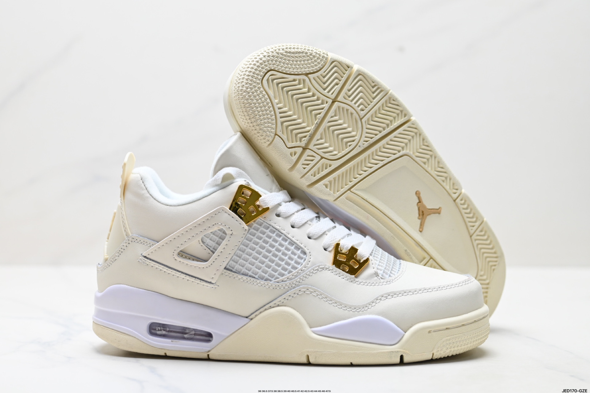 55$ Nike Air Jordan 4 Retro Size 36-46 half 327640 SY194 gallery