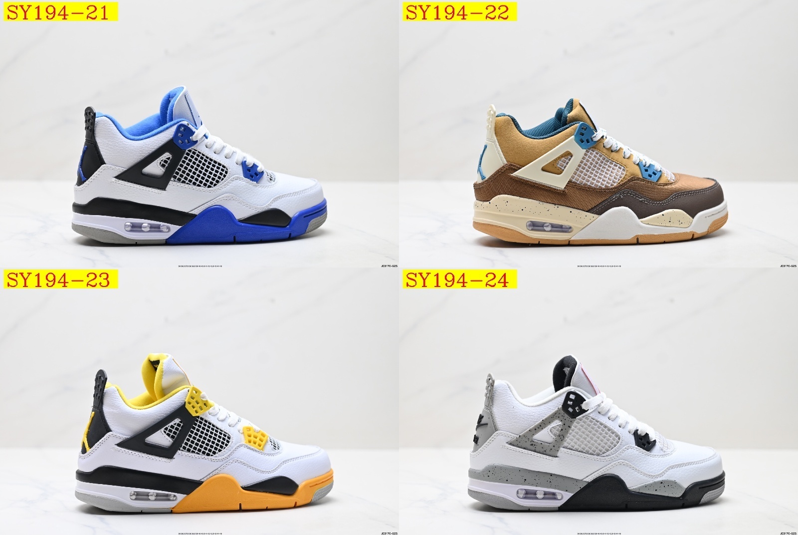 55$ Nike Air Jordan 4 Retro Size 36-46 half 327640 SY194 gallery