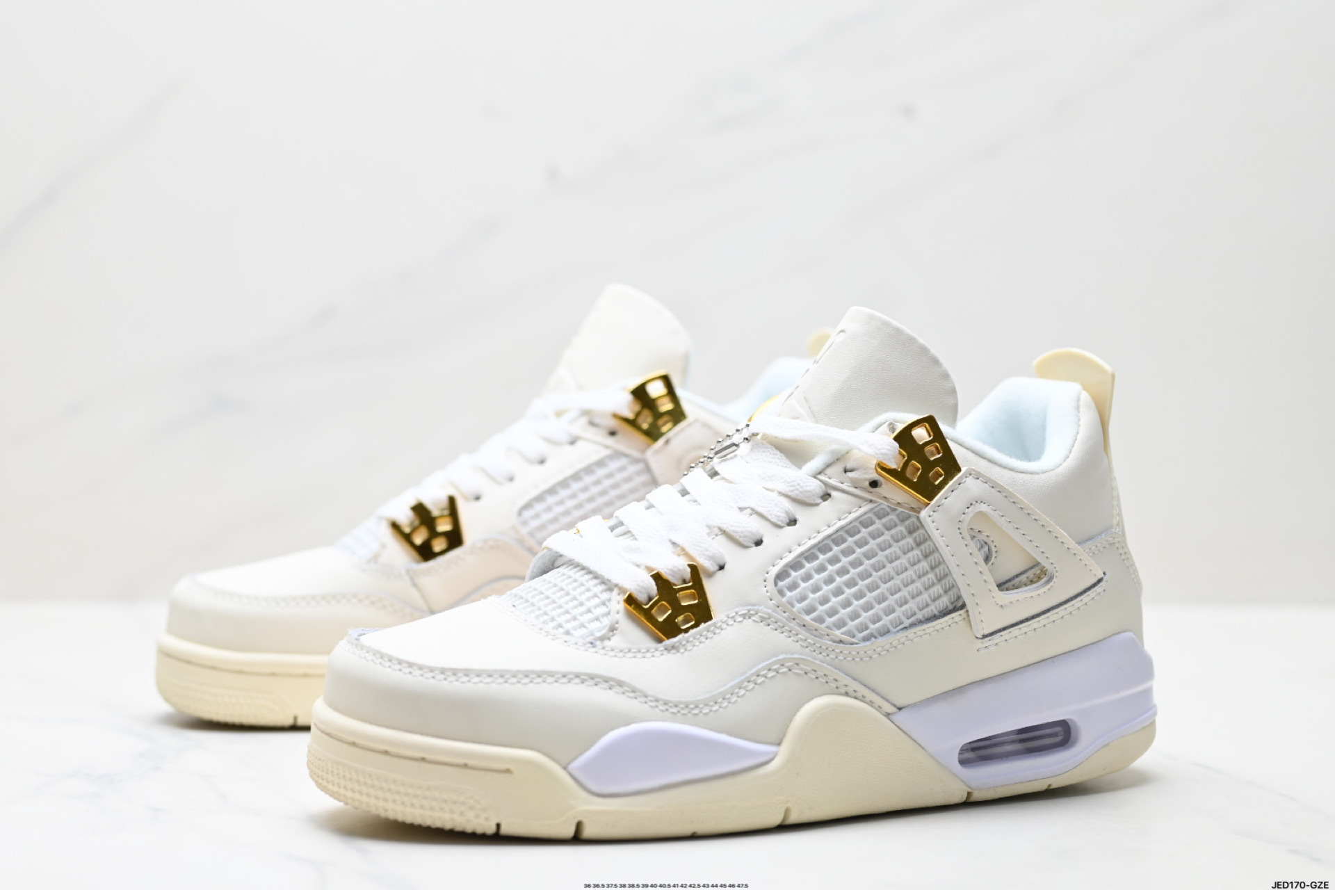 55$ Nike Air Jordan 4 Retro Size 36-46 half 327640 SY194 gallery