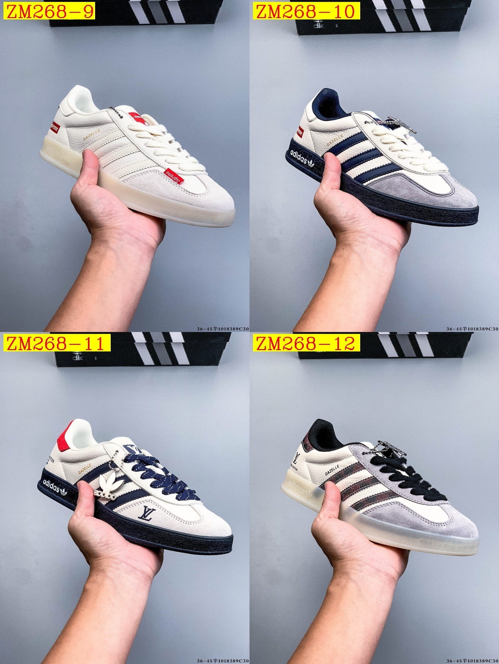 55$ Top Quality Adidas Originals Gazelle Size 36-45 half 638040 ZM268 gallery