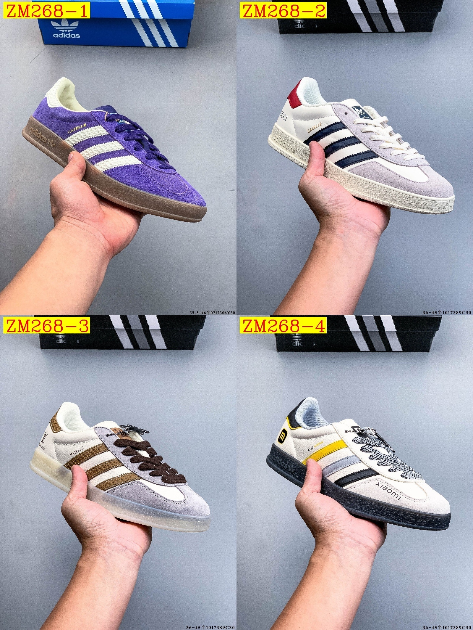 55$ Top Quality Adidas Originals Gazelle Size 36-45 half 638040 ZM268 gallery