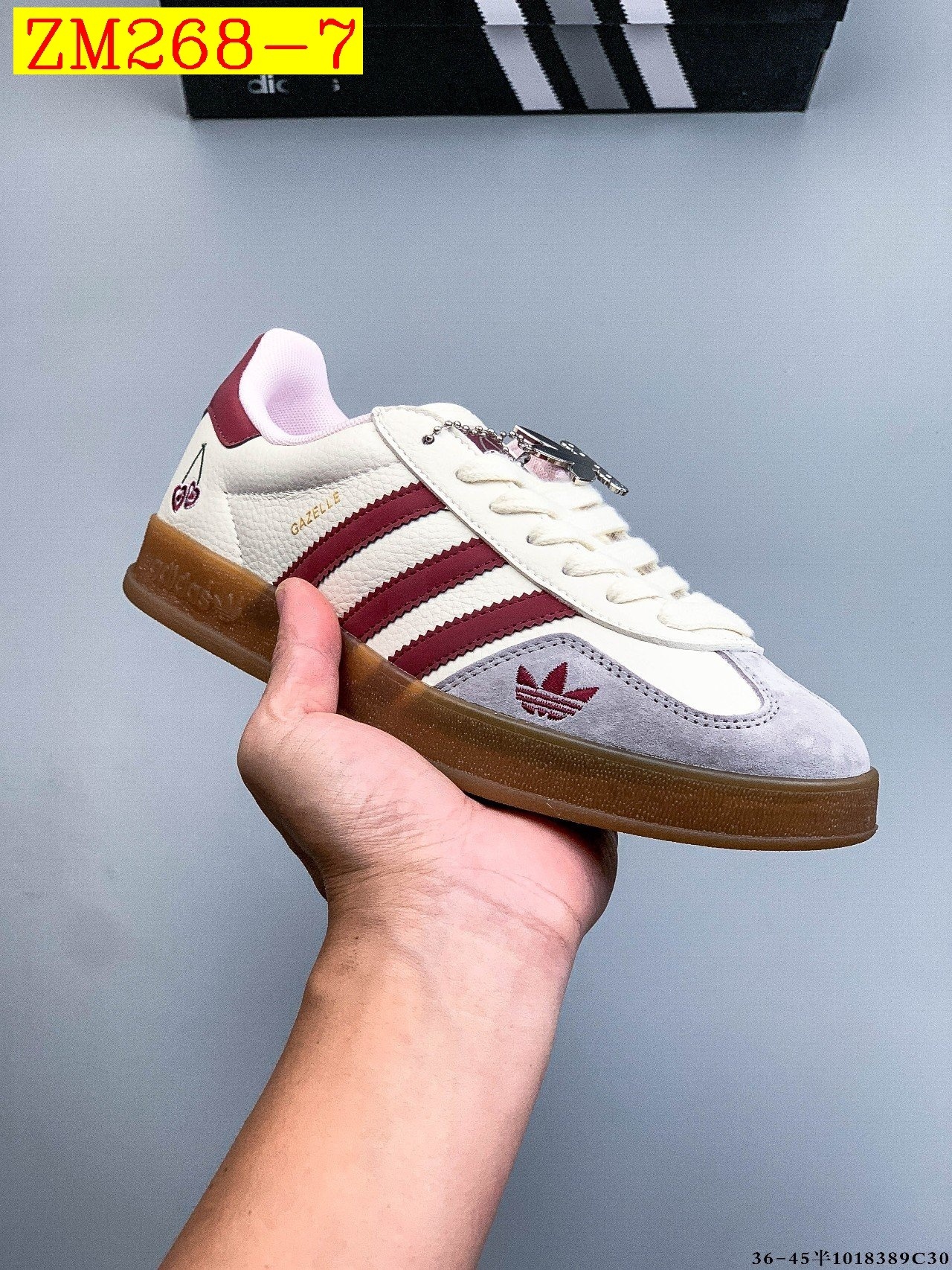 55$ Top Quality Adidas Originals Gazelle Size 36-45 half 638040 ZM268 gallery