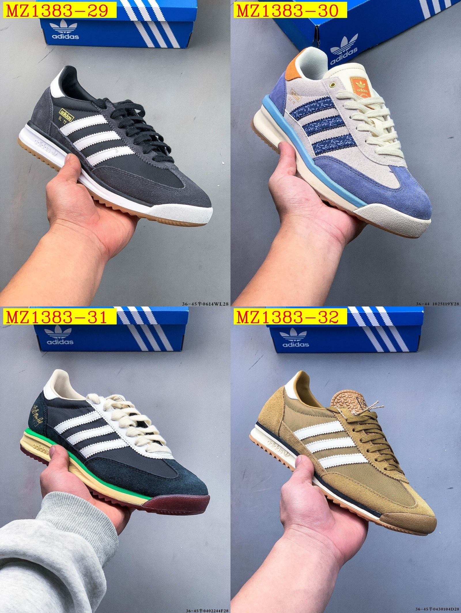 55$ Top Quality Adidas SL 72 RS size 36-45 half 624810 MZ1383 gallery