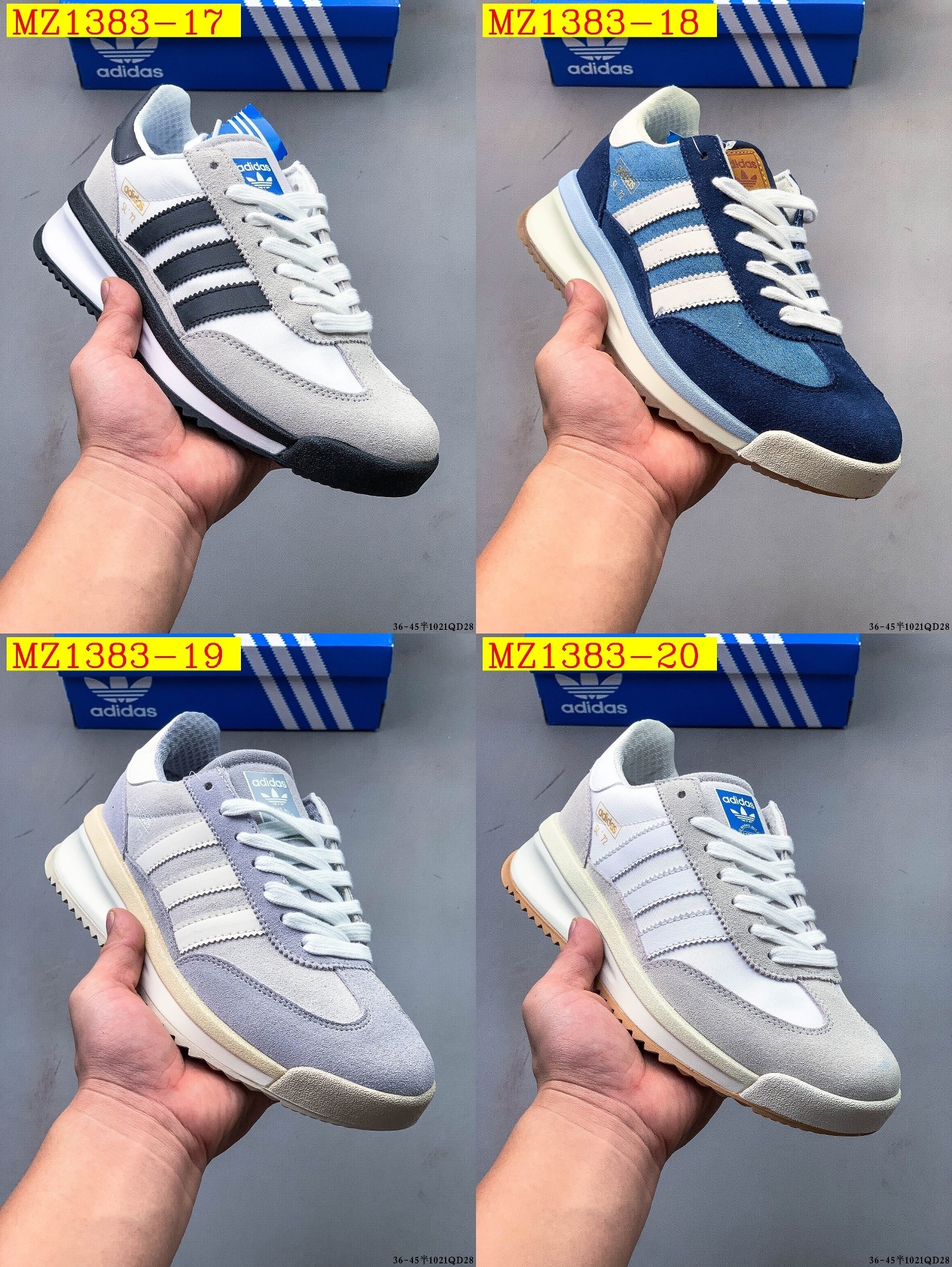 55$ Top Quality Adidas SL 72 RS size 36-45 half 624810 MZ1383 gallery