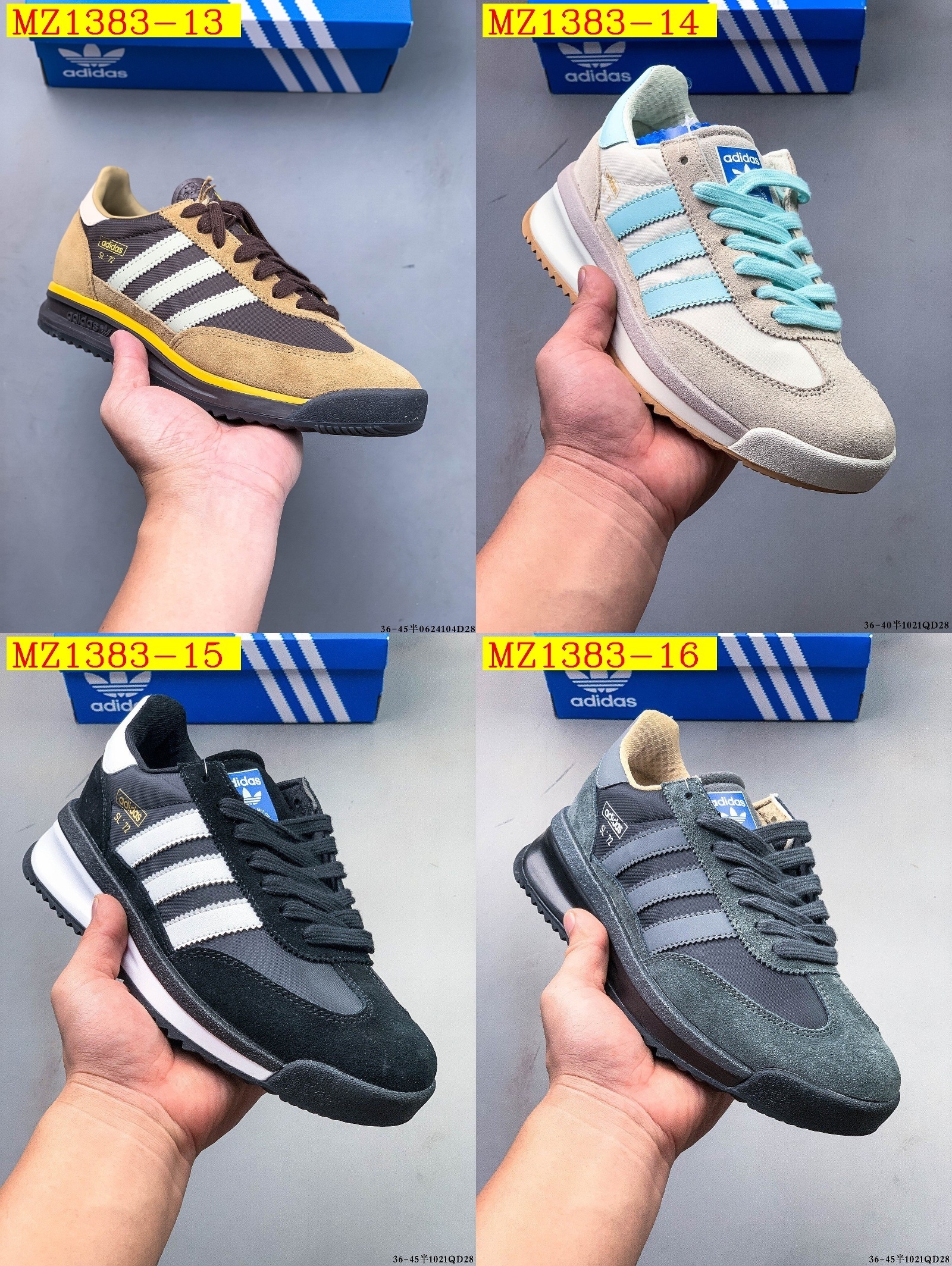 55$ Top Quality Adidas SL 72 RS size 36-45 half 624810 MZ1383 gallery