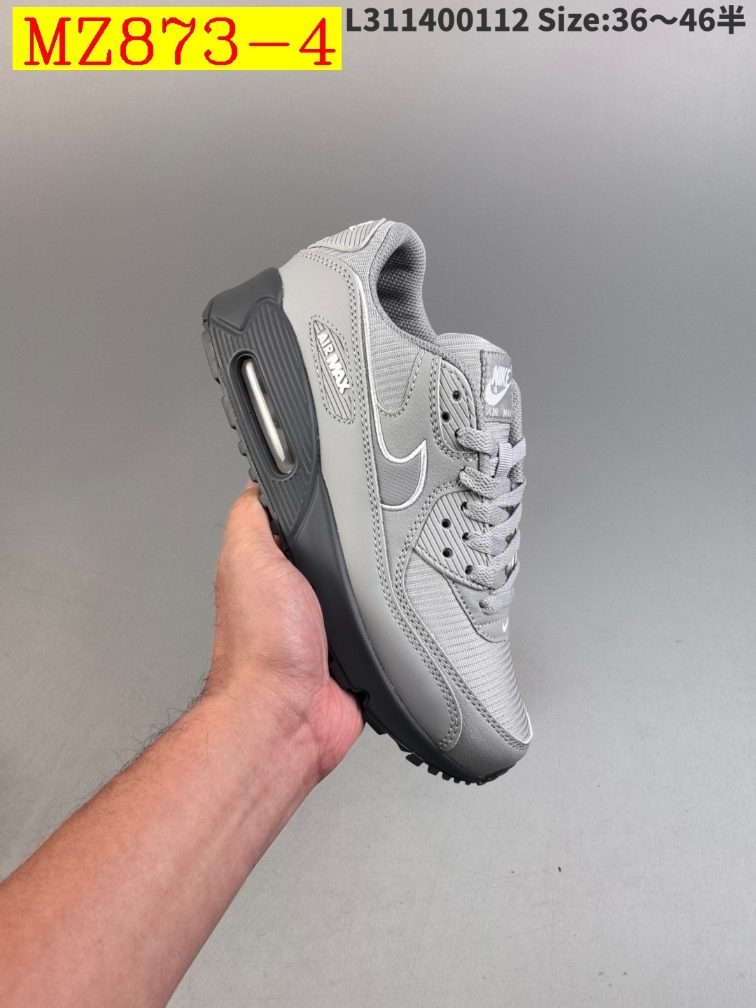 55$ Top Quality Nike Air Max 90 half size 36-45 526820 MZ873 gallery