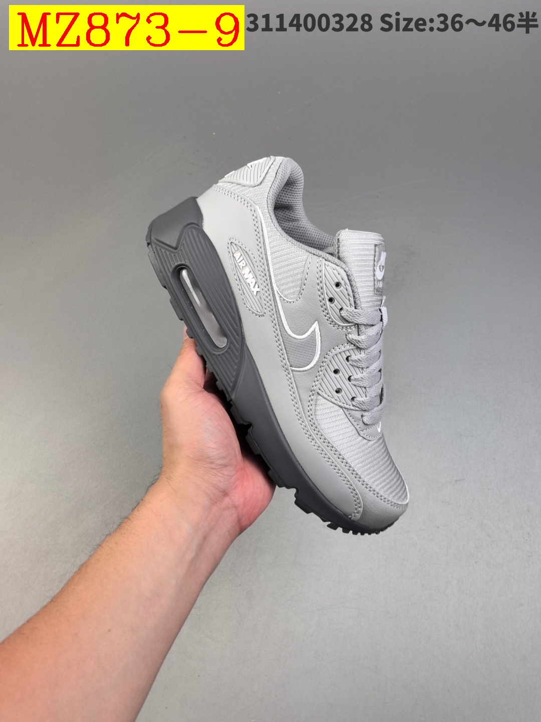 55$ Top Quality Nike Air Max 90 half size 36-45 526820 MZ873 gallery