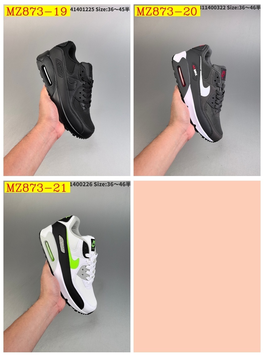 55$ Top Quality Nike Air Max 90 half size 36-45 526820 MZ873 gallery