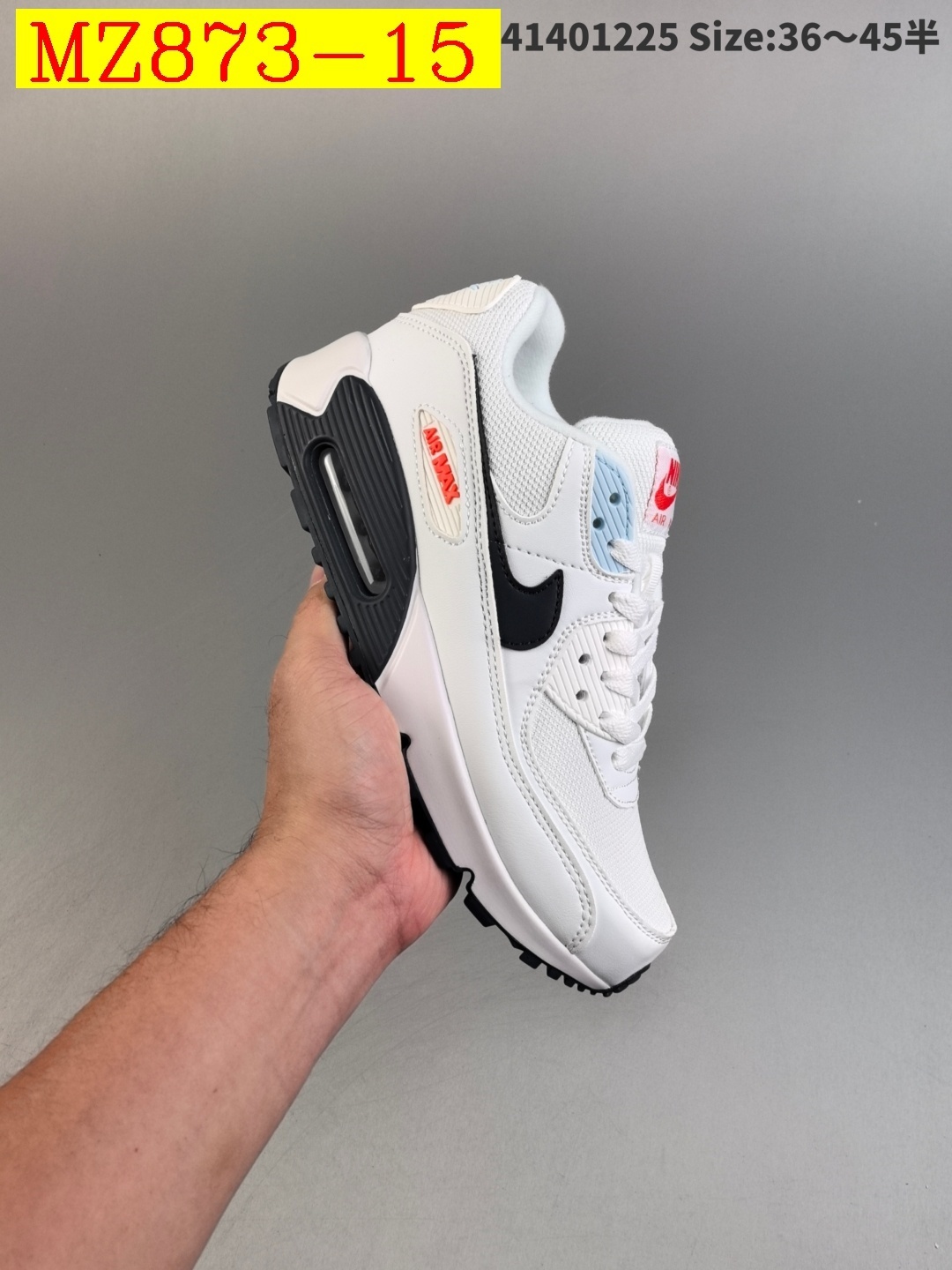 55$ Top Quality Nike Air Max 90 half size 36-45 526820 MZ873 gallery