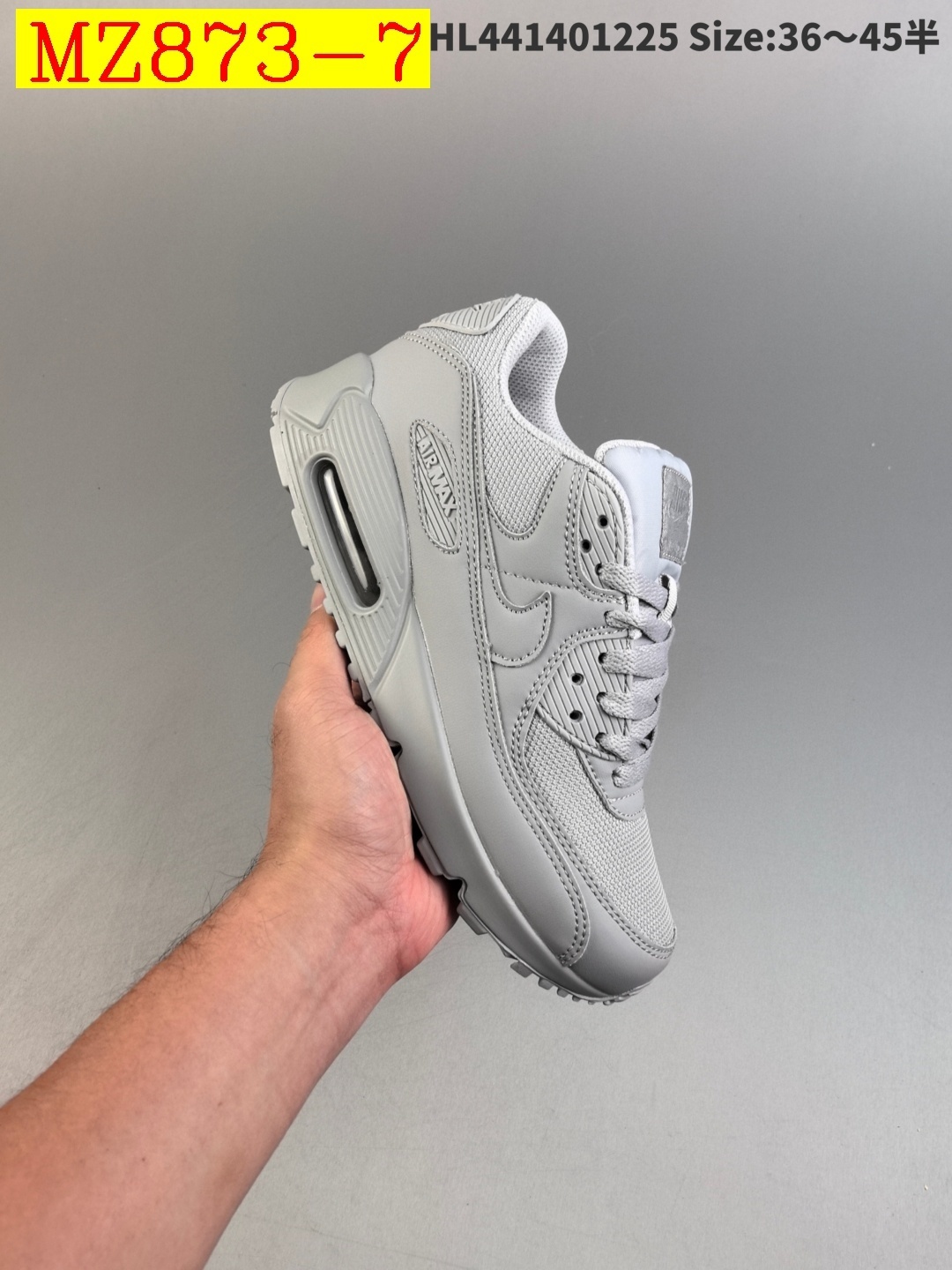 55$ Top Quality Nike Air Max 90 half size 36-45 526820 MZ873 gallery