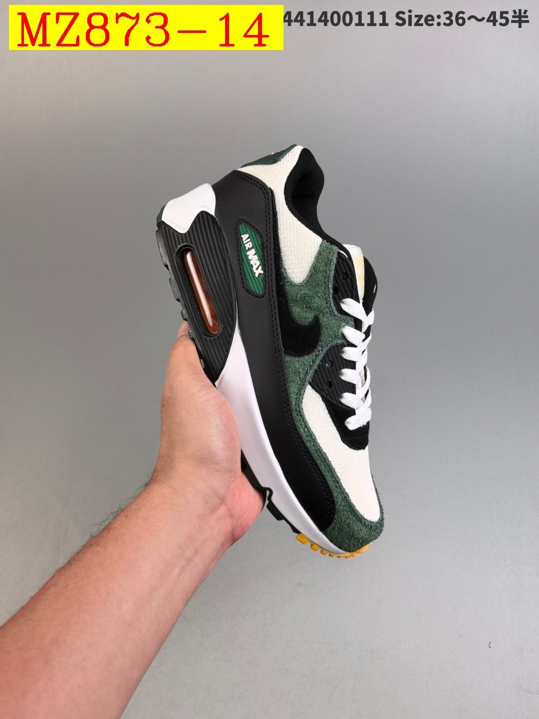 55$ Top Quality Nike Air Max 90 half size 36-45 526820 MZ873 gallery