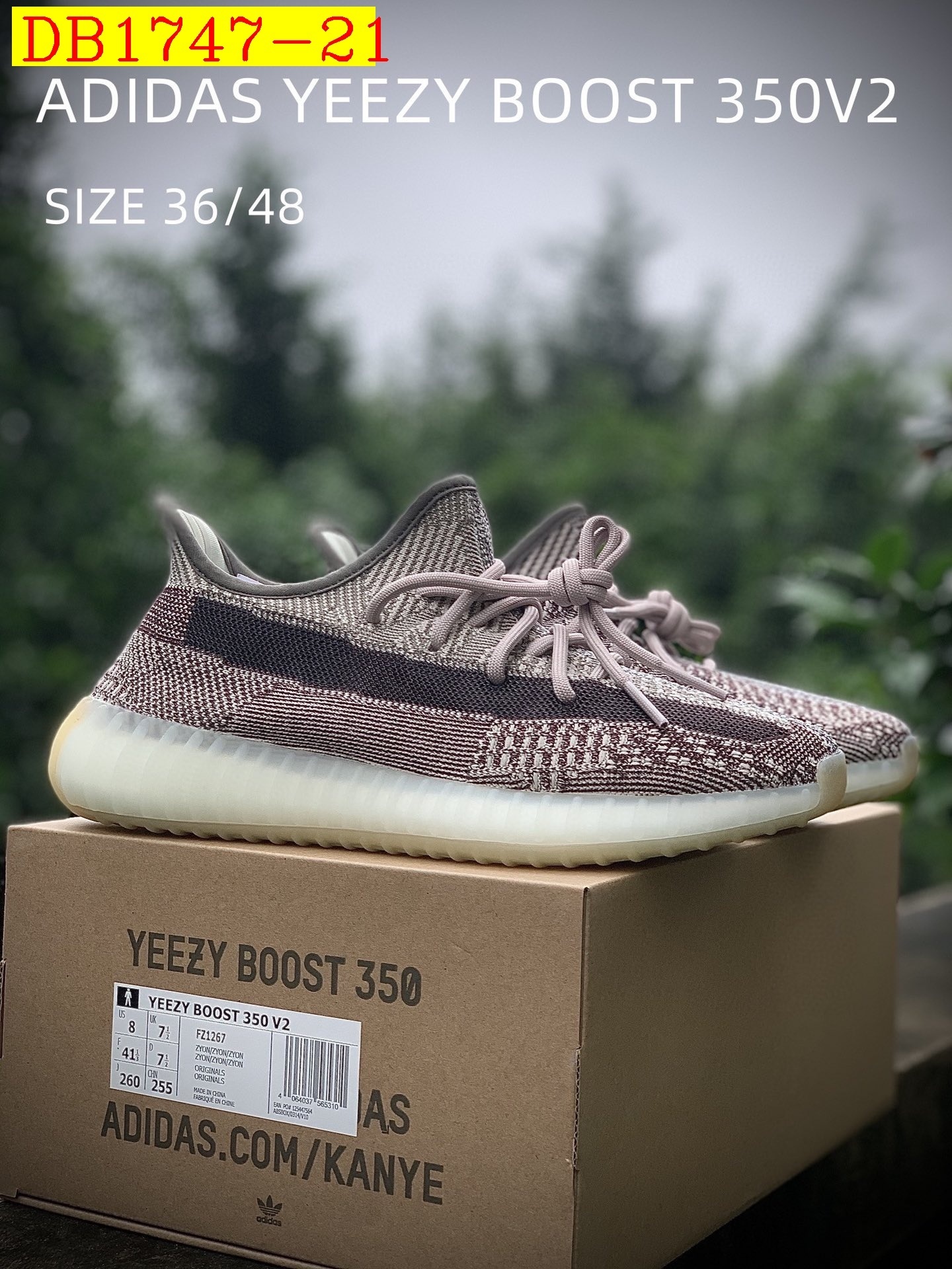 55$ dh Adidas YEEZY 350V2 1 size 36-46 52487034490 DB1747 gallery