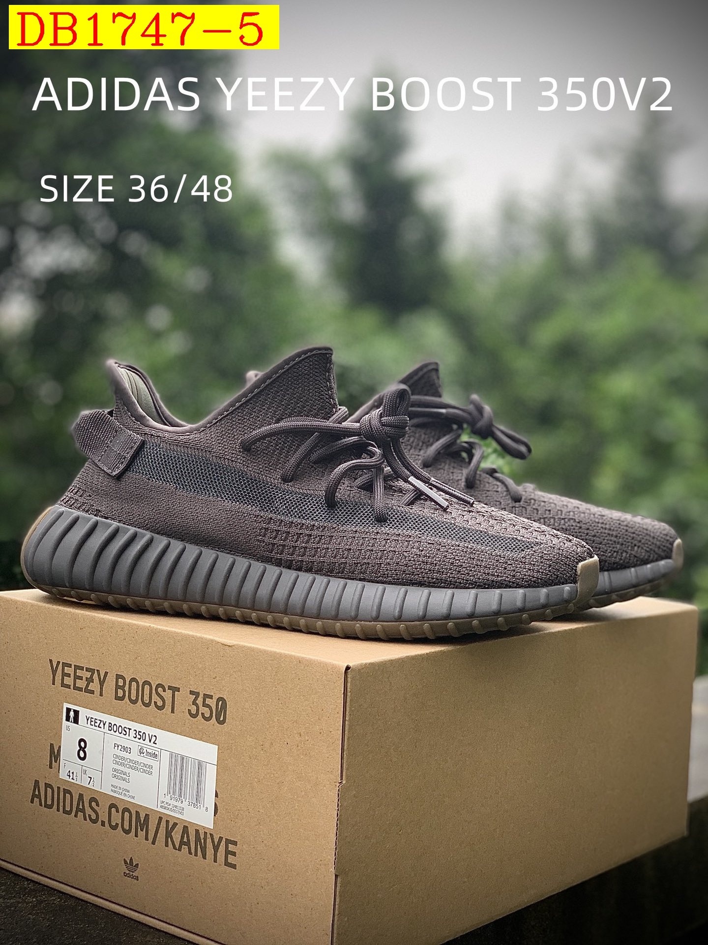 55$ dh Adidas YEEZY 350V2 1 size 36-46 52487034490 DB1747 gallery