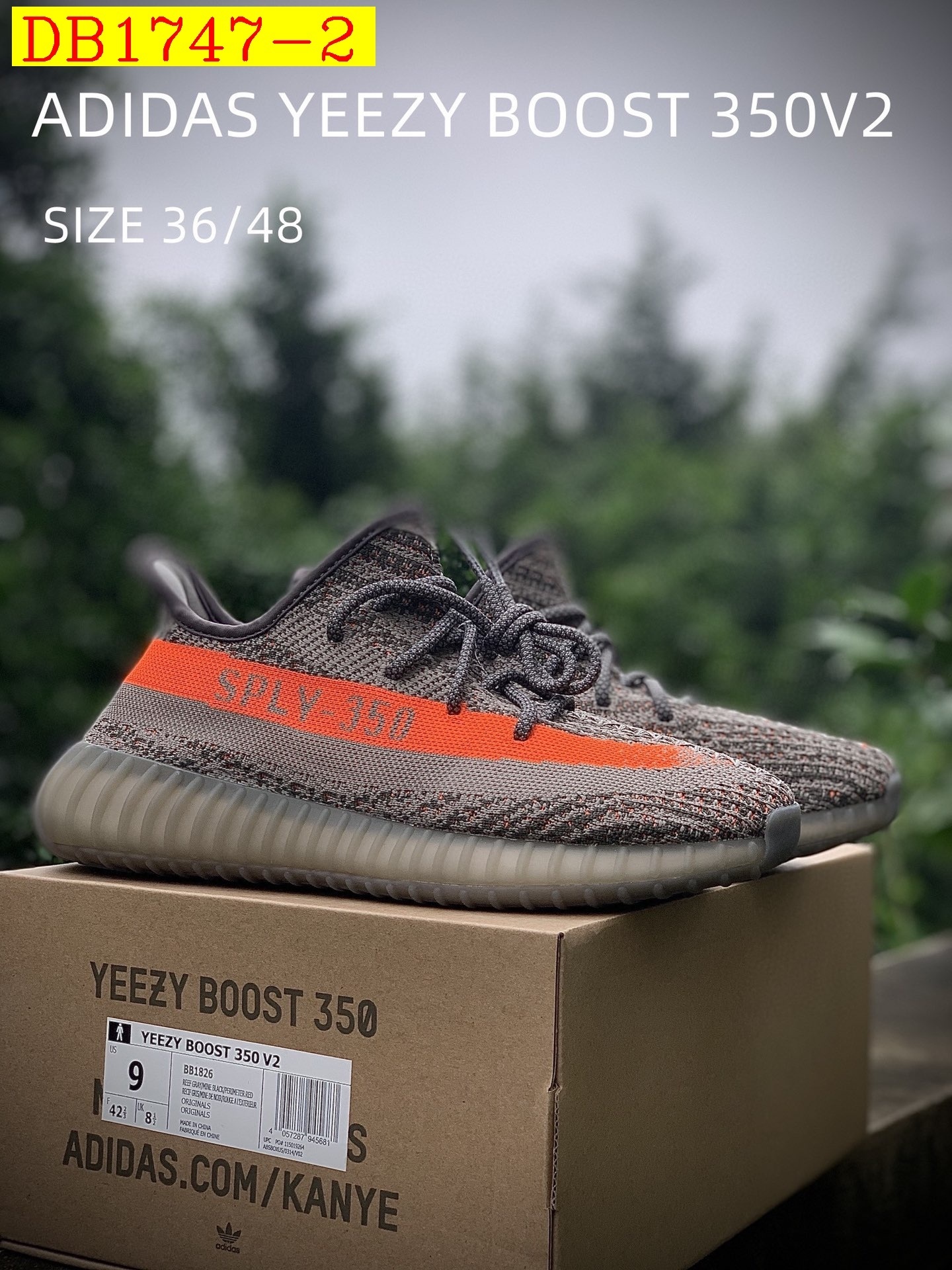 55$ dh Adidas YEEZY 350V2 1 size 36-46 52487034490 DB1747 gallery