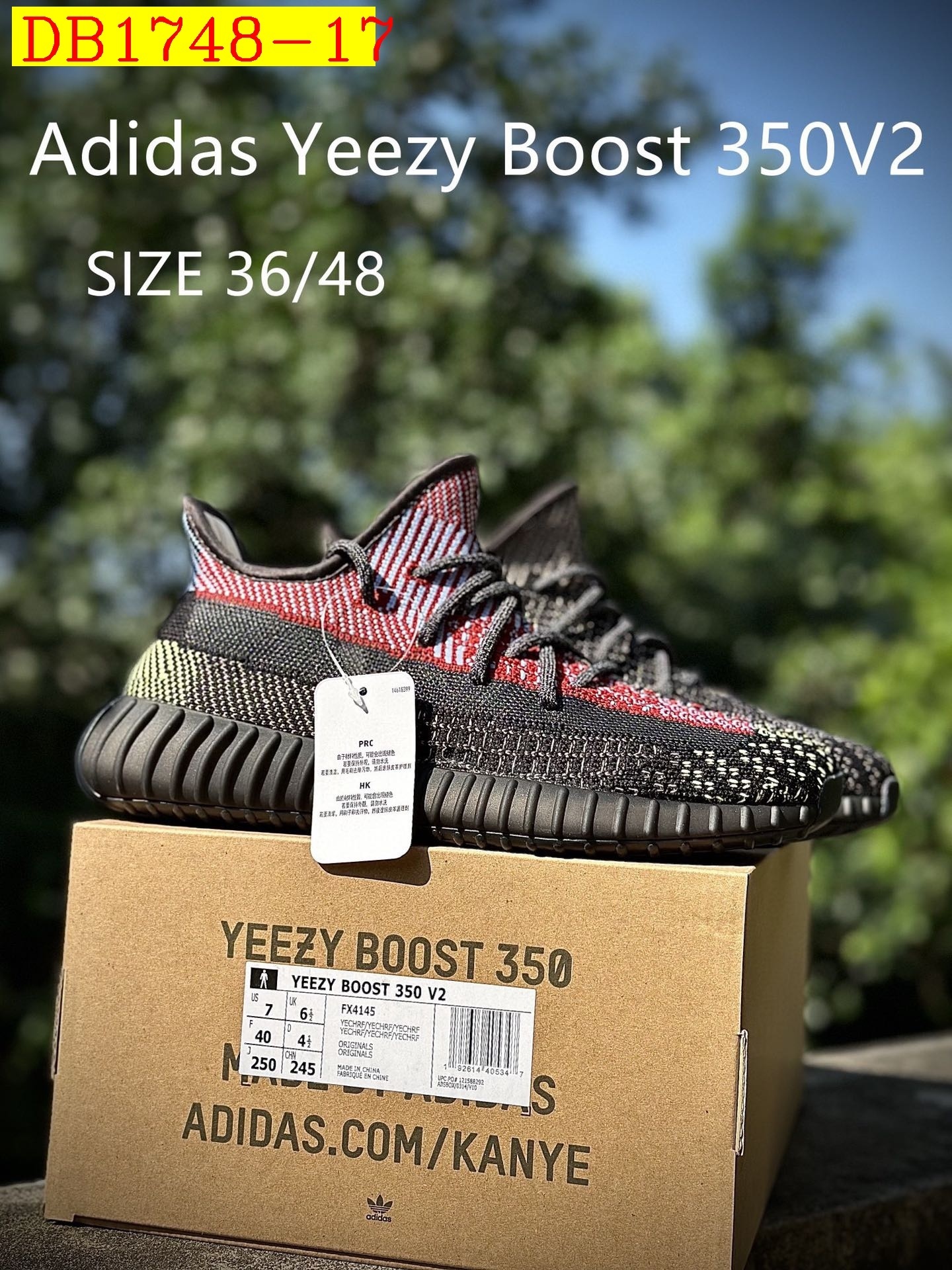 55$ dh Adidas YEEZY 350V2 2 size 36-46 52487034490 DB1748 gallery