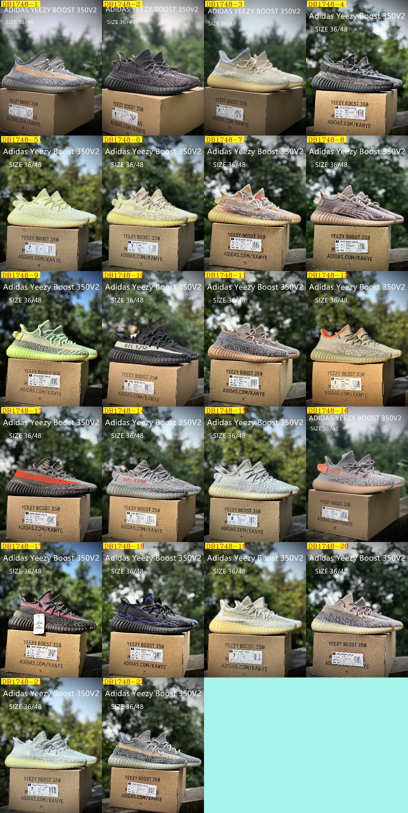 55$ dh Adidas YEEZY 350V2 2 size 36-46 52487034490 DB1748 gallery