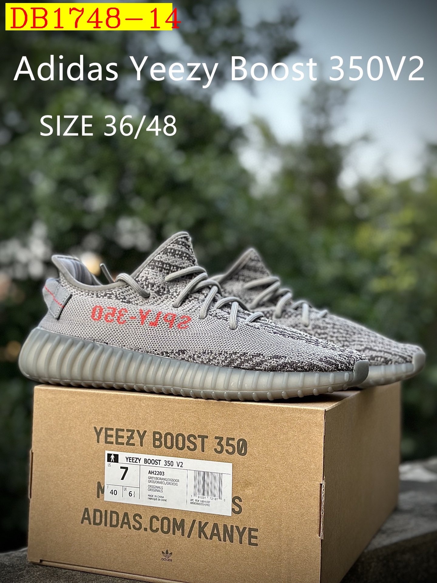 55$ dh Adidas YEEZY 350V2 2 size 36-46 52487034490 DB1748 gallery