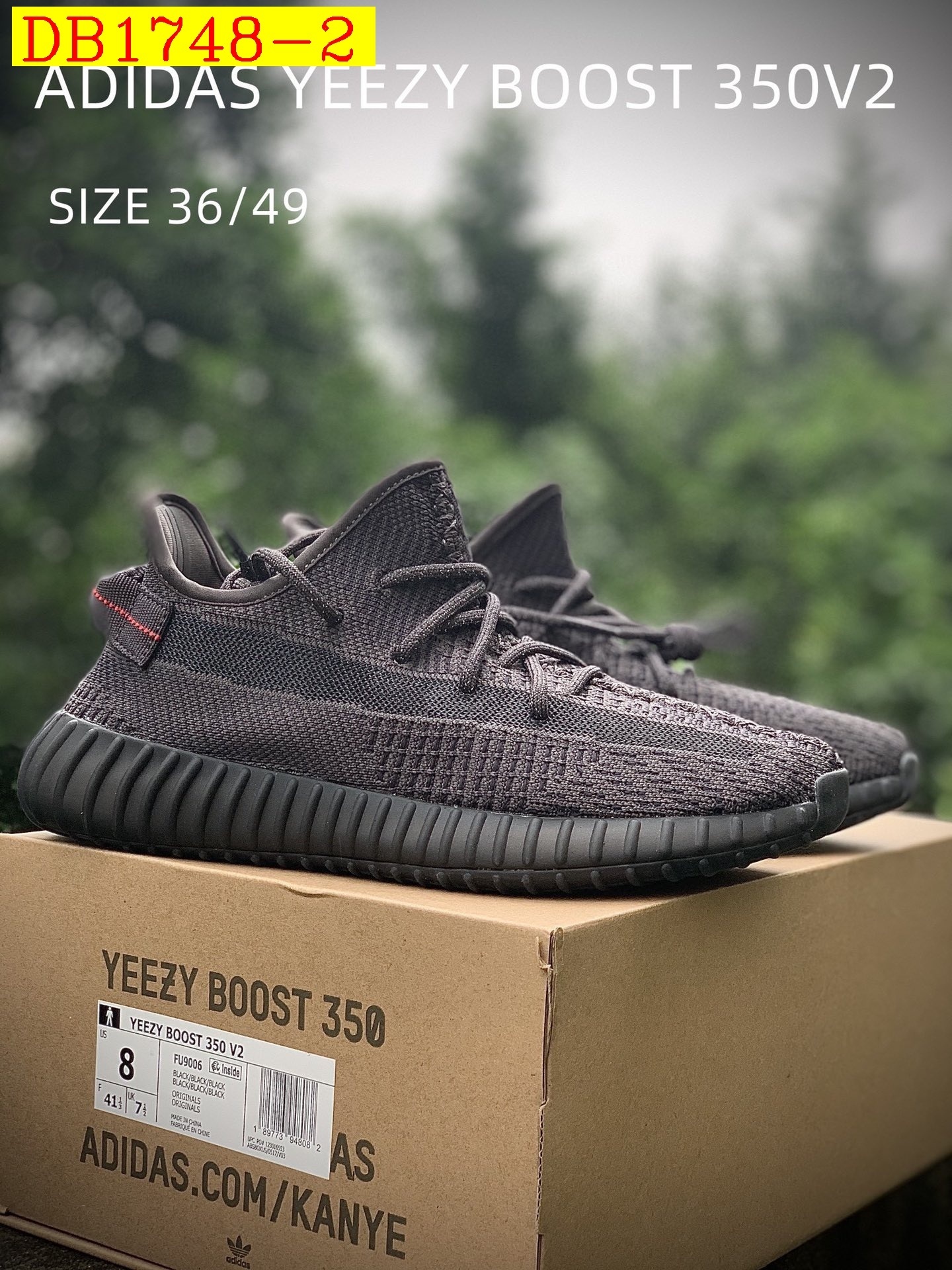 55$ dh Adidas YEEZY 350V2 2 size 36-46 52487034490 DB1748 gallery