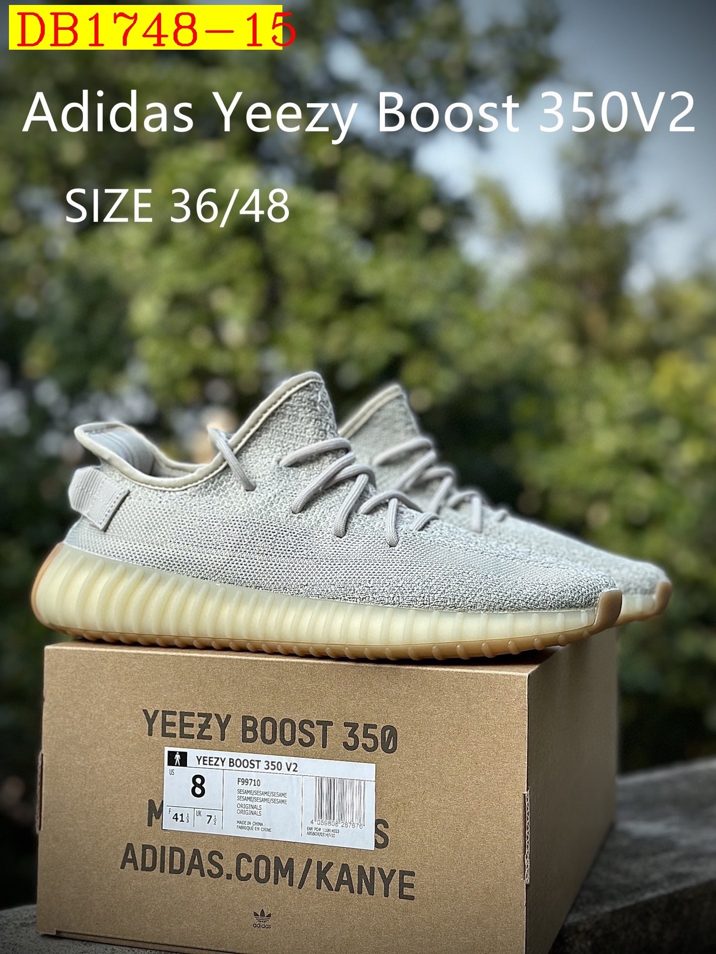 55$ dh Adidas YEEZY 350V2 2 size 36-46 52487034490 DB1748 gallery