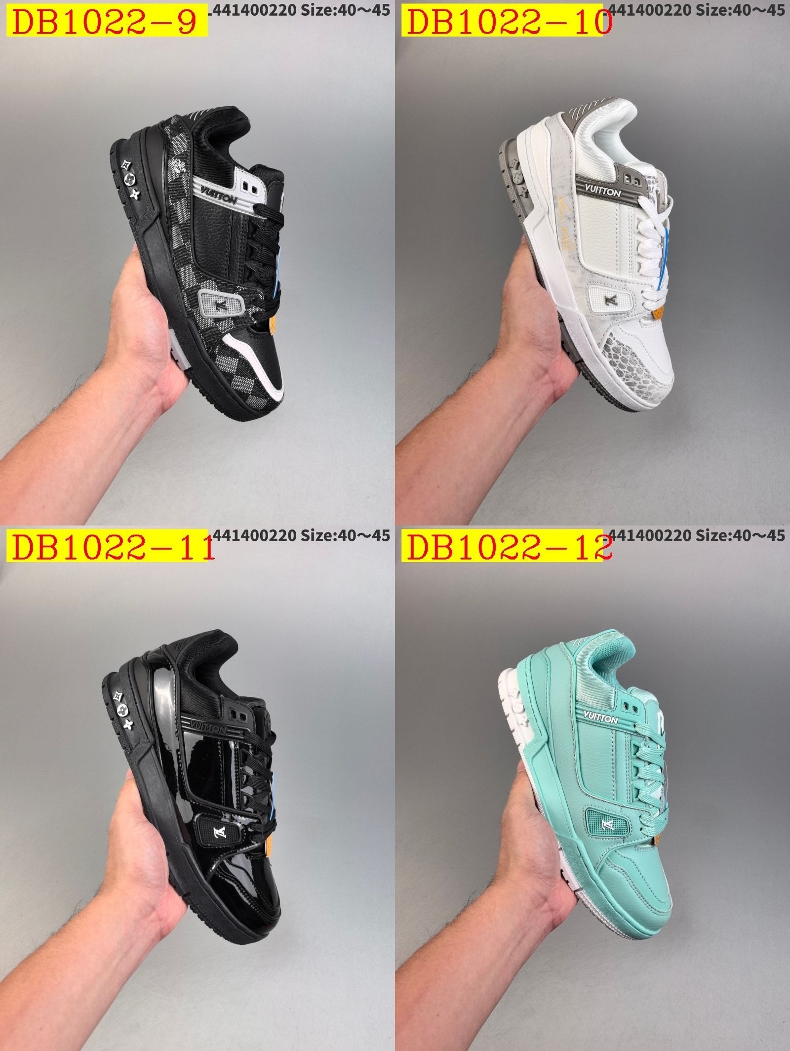 55$ dh Louis Vuitton Trainer Sneaker Low size 40-45 62385035853 DB1022 gallery