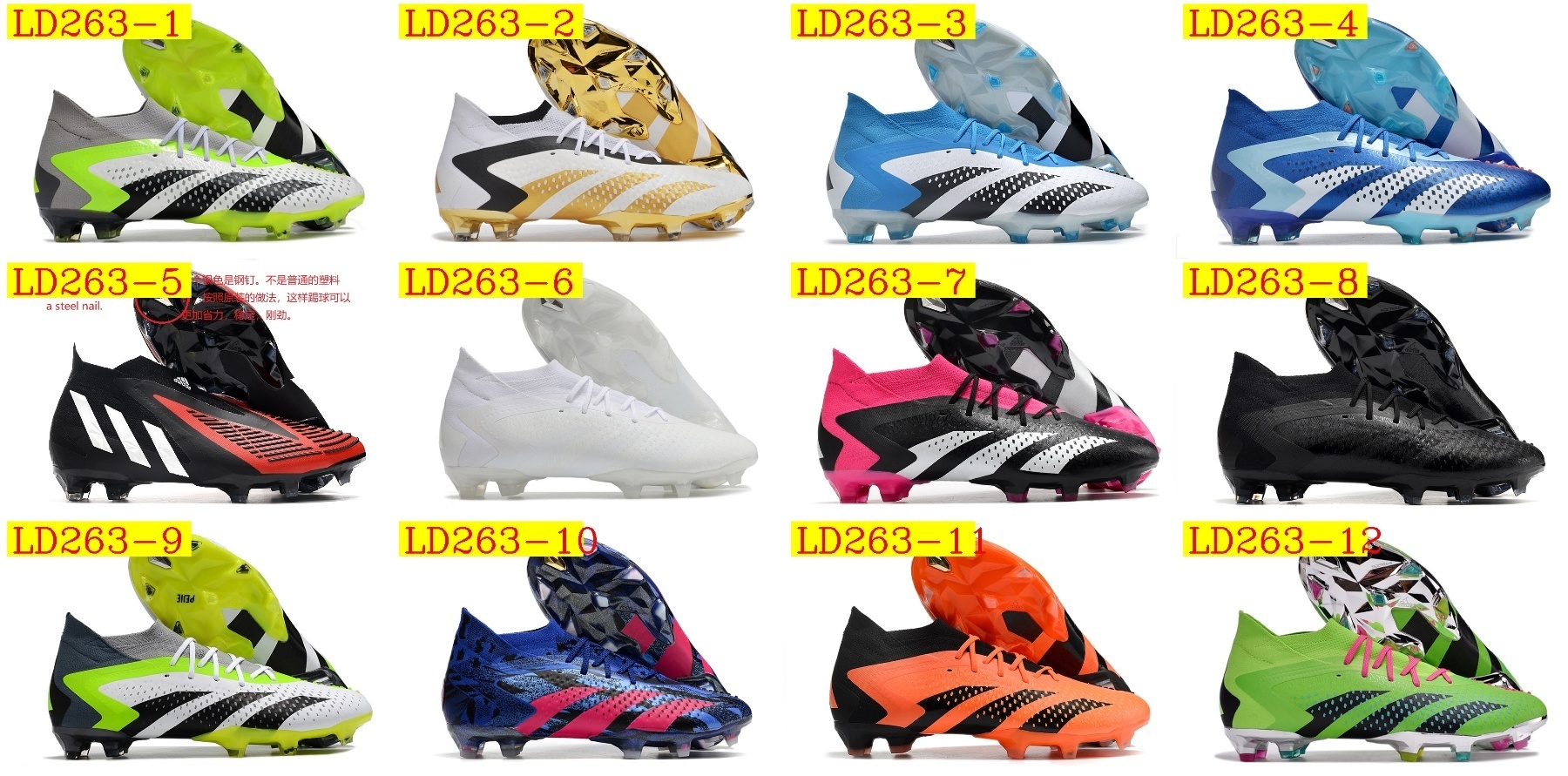 55$ new_dh ADIDAS PREDATOR ACCURACY.1 FG SIZE 39-45 83526035622 LD263 gallery