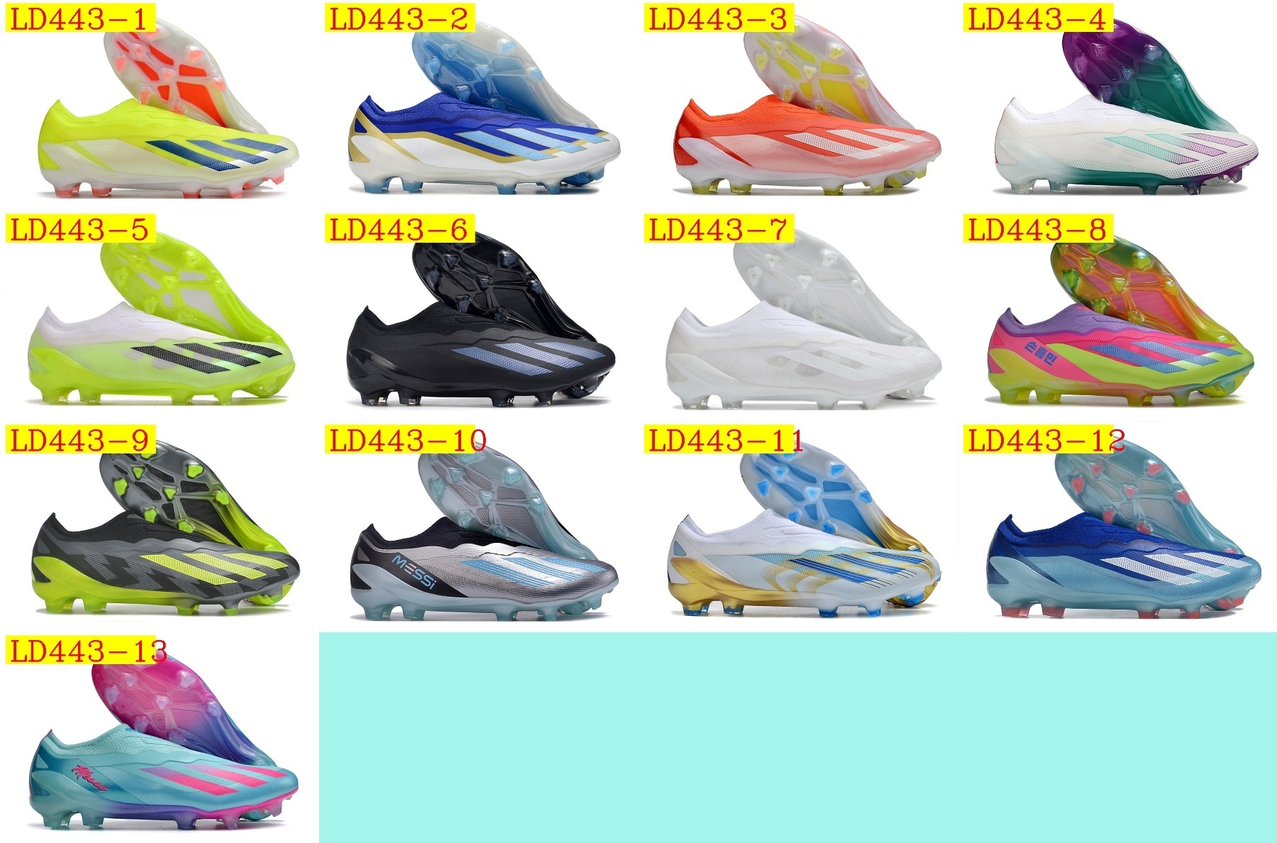 55$ new_dh ADIDAS X CRAZYFAST 1 LL FG SIZE 39-45 73428035622 LD443 gallery