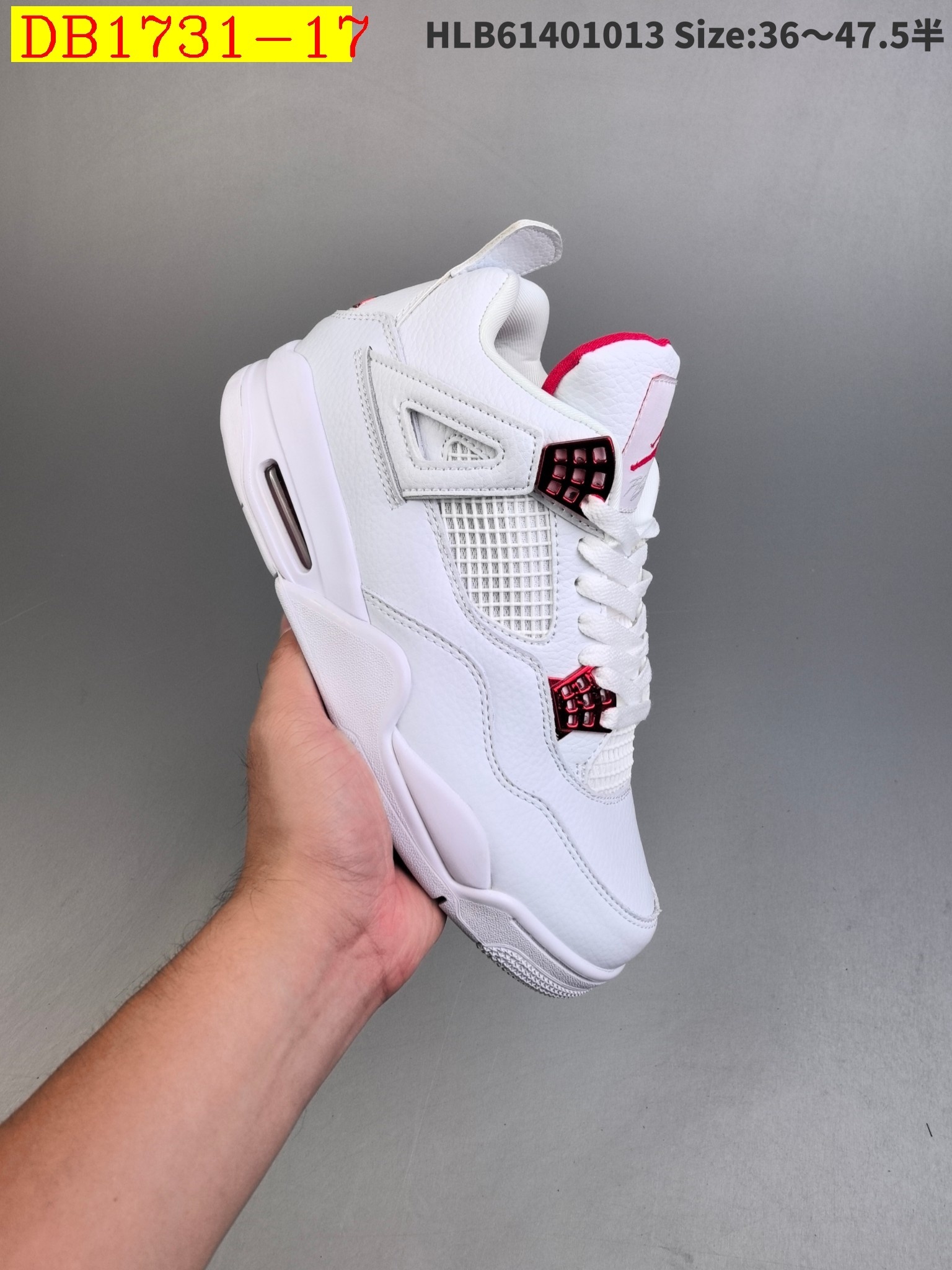 55$ new_dh Air Jordan 4 Retro Fire Red size 36-46 92685035621 DB1731 gallery