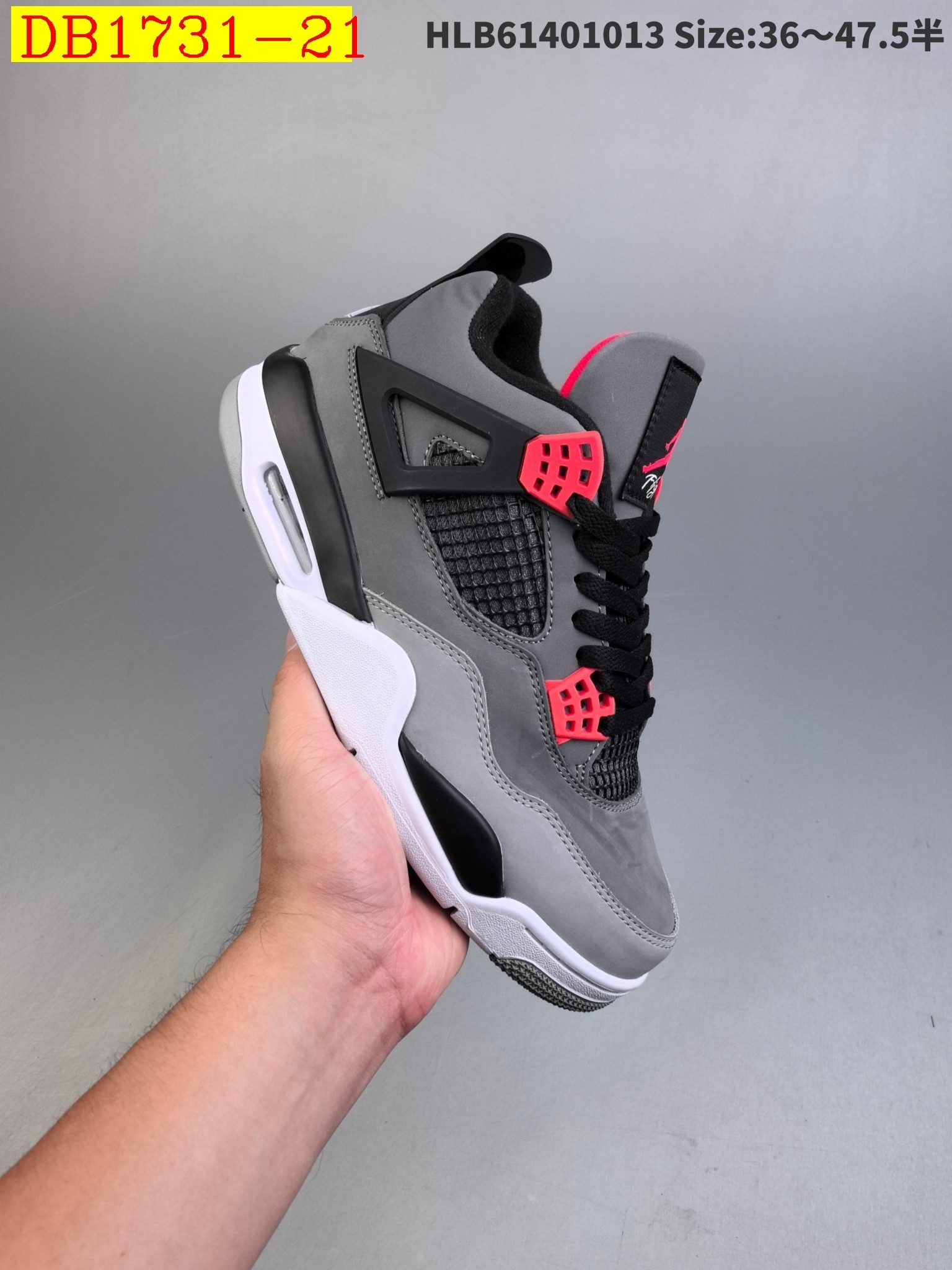 55$ new_dh Air Jordan 4 Retro Fire Red size 36-46 92685035621 DB1731 gallery