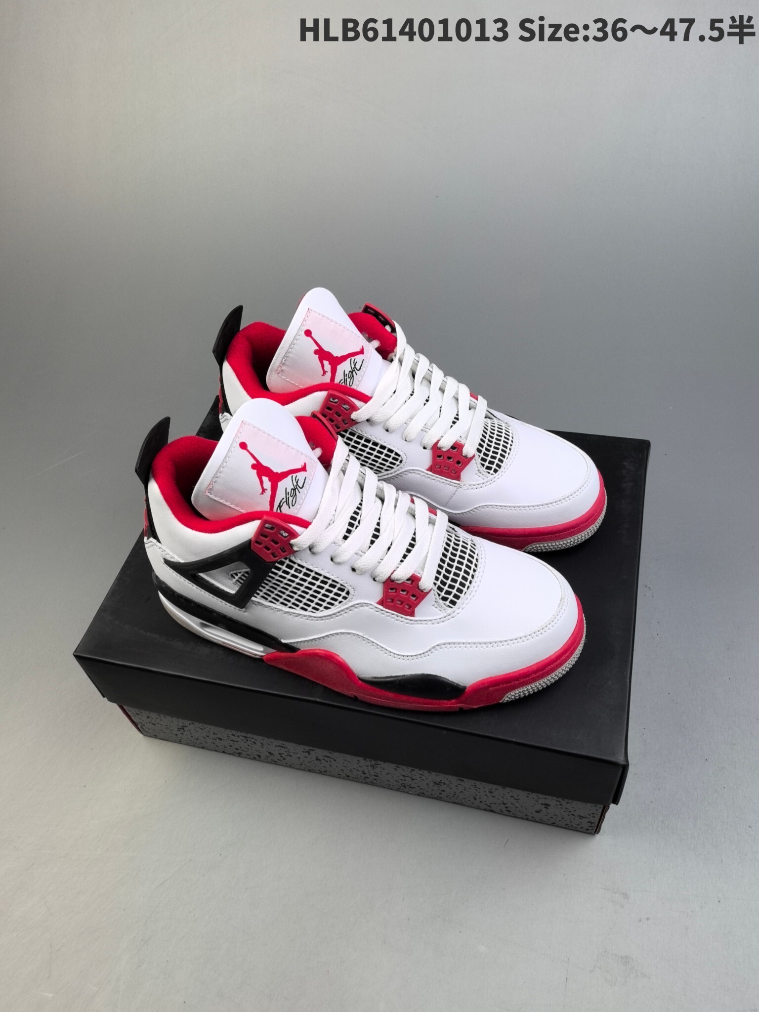 55$ new_dh Air Jordan 4 Retro Fire Red size 36-46 92685035621 DB1731 gallery