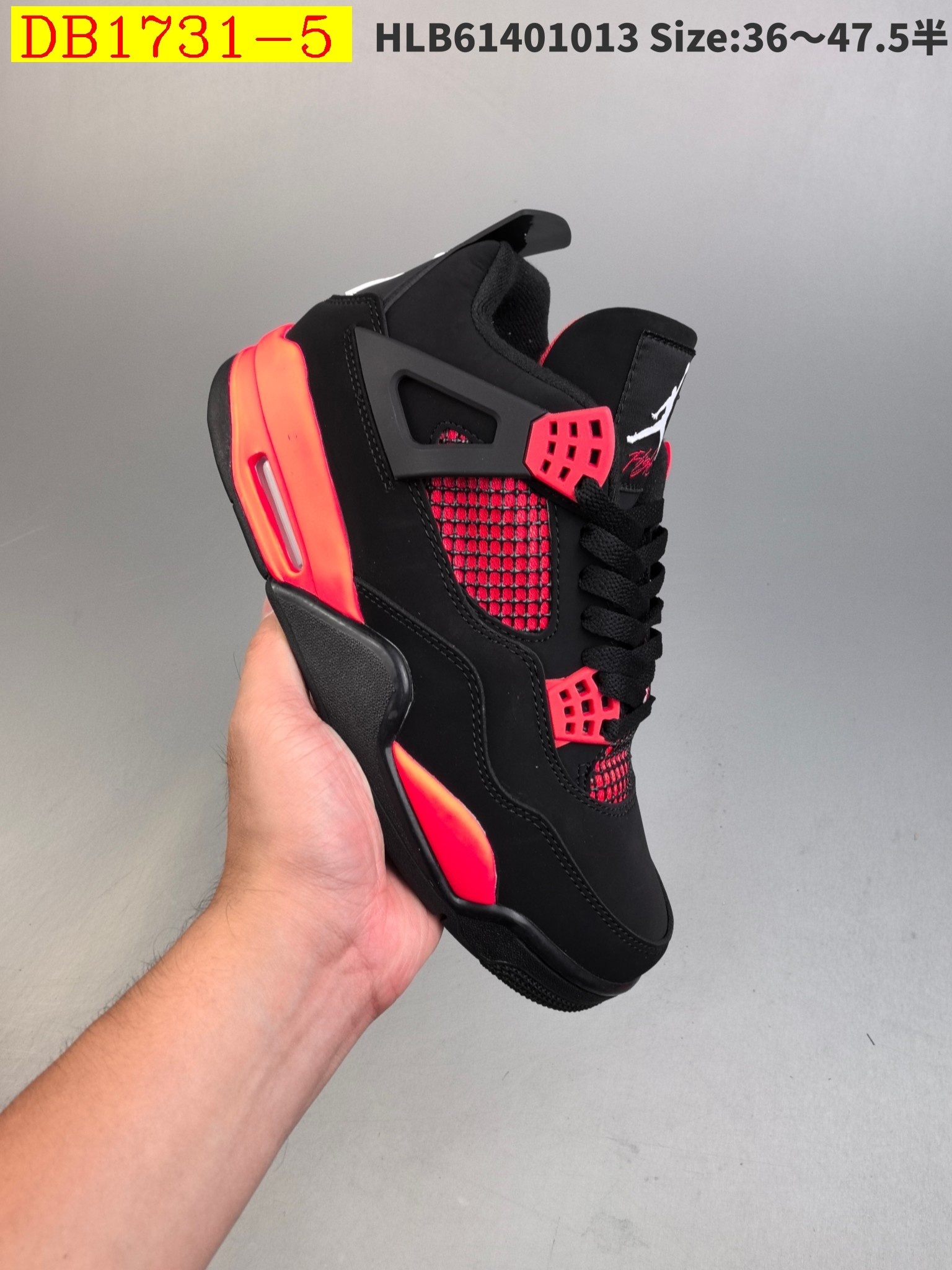 55$ new_dh Air Jordan 4 Retro Fire Red size 36-46 92685035621 DB1731 gallery