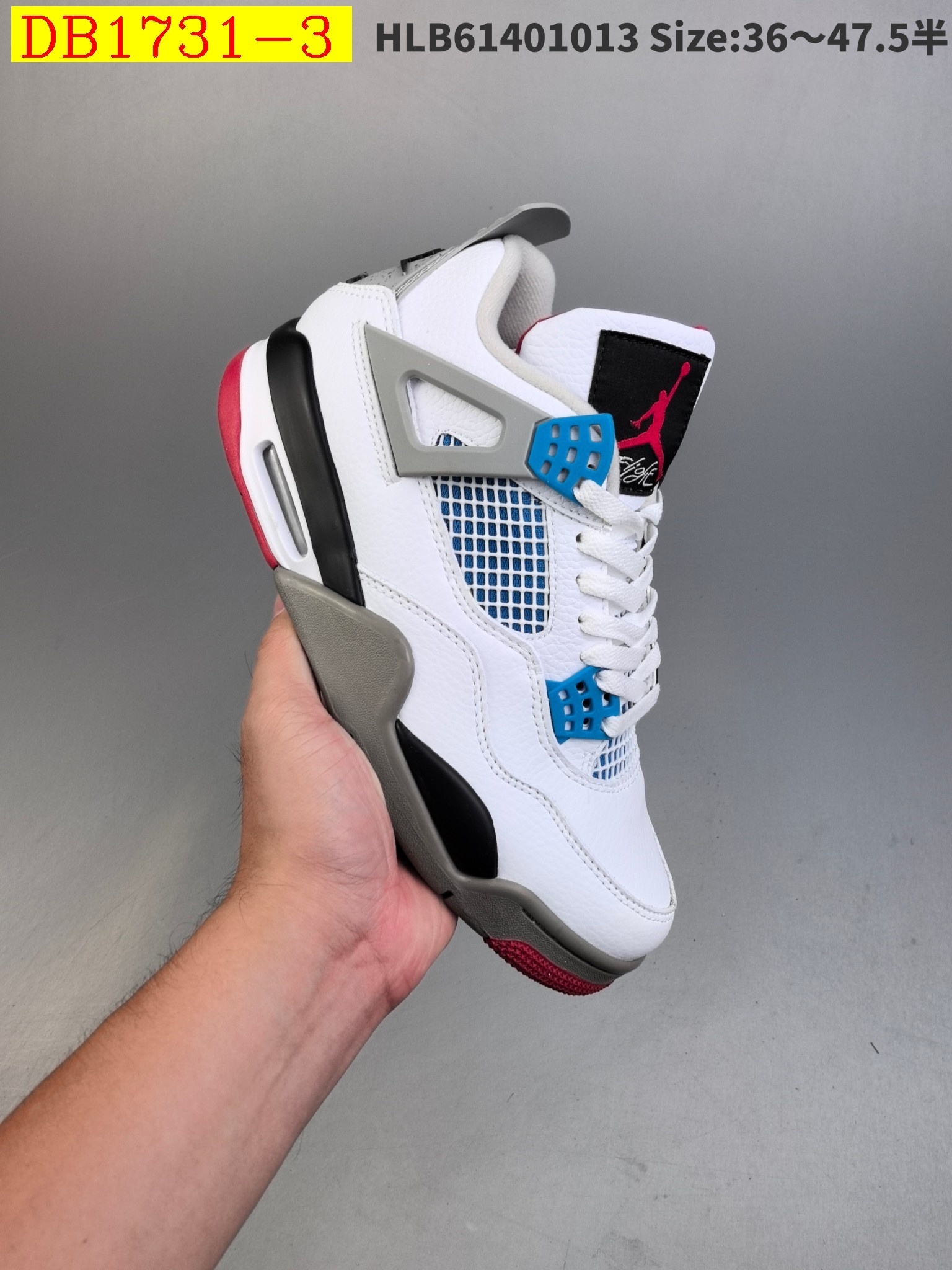 55$ new_dh Air Jordan 4 Retro Fire Red size 36-46 92685035621 DB1731 gallery