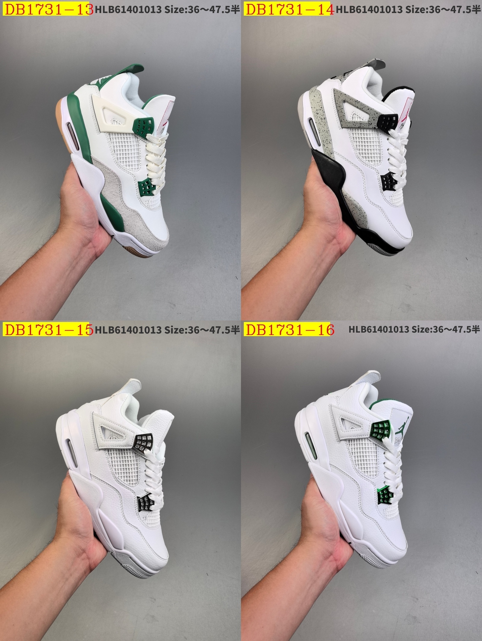 55$ new_dh Air Jordan 4 Retro Fire Red size 36-46 92685035621 DB1731 gallery