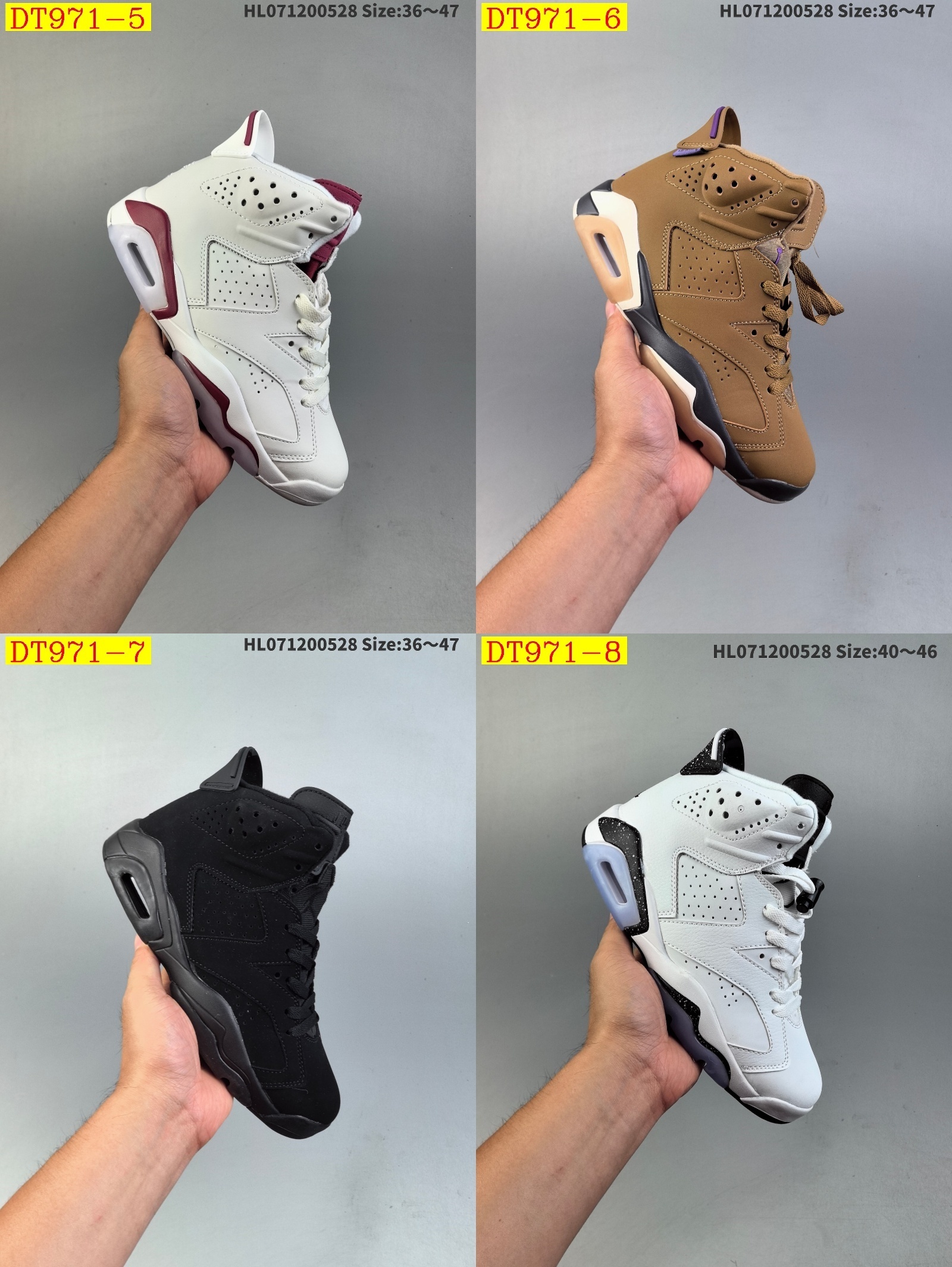 55$ new_dh Air Jordan 6 Aqua size 36-46 82547035525 DT971 gallery