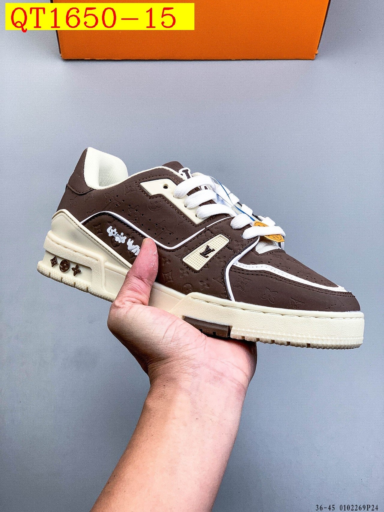 56$ Louis Vuitton LV Trainer Maxi Size 36-45 228420 QT1650 gallery