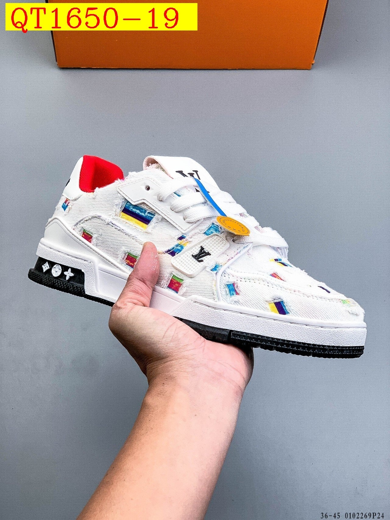 56$ Louis Vuitton LV Trainer Maxi Size 36-45 228420 QT1650 gallery