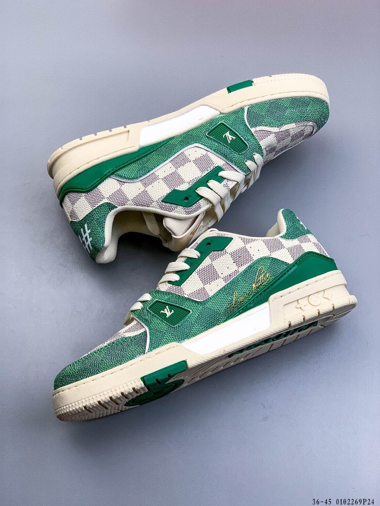 56$ Louis Vuitton LV Trainer Maxi Size 36-45 228420 QT1650 gallery