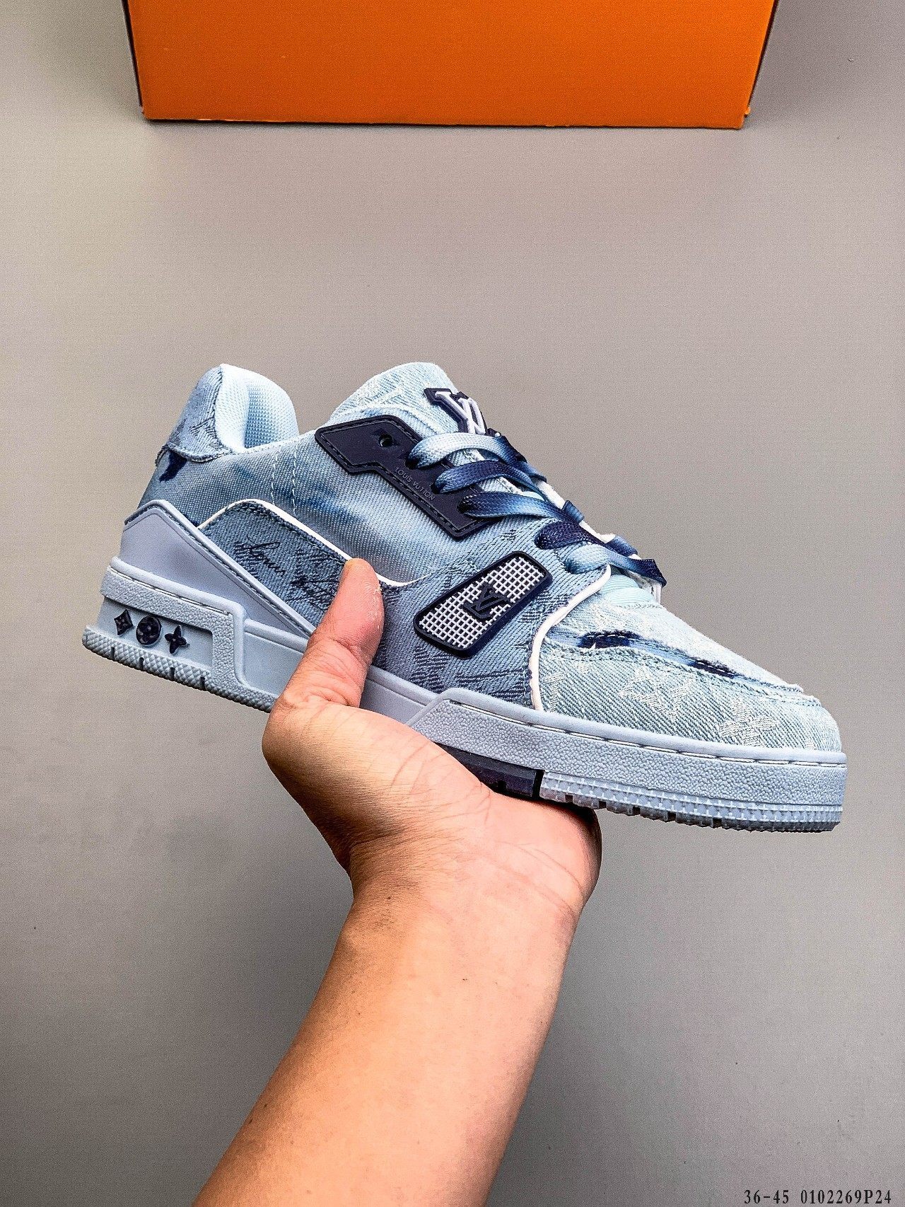 56$ Louis Vuitton LV Trainer Maxi Size 36-45 228420 QT1650 gallery