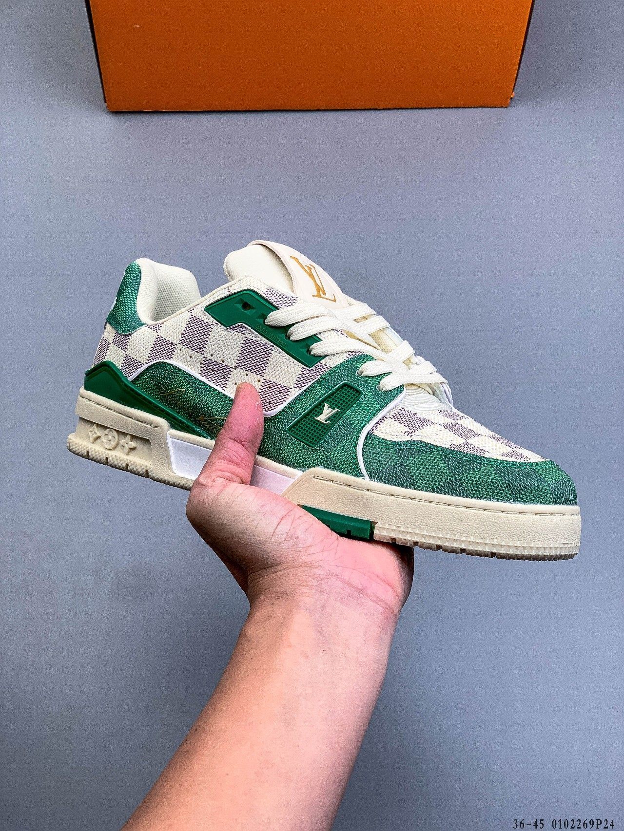 56$ Louis Vuitton LV Trainer Maxi Size 36-45 228420 QT1650 gallery