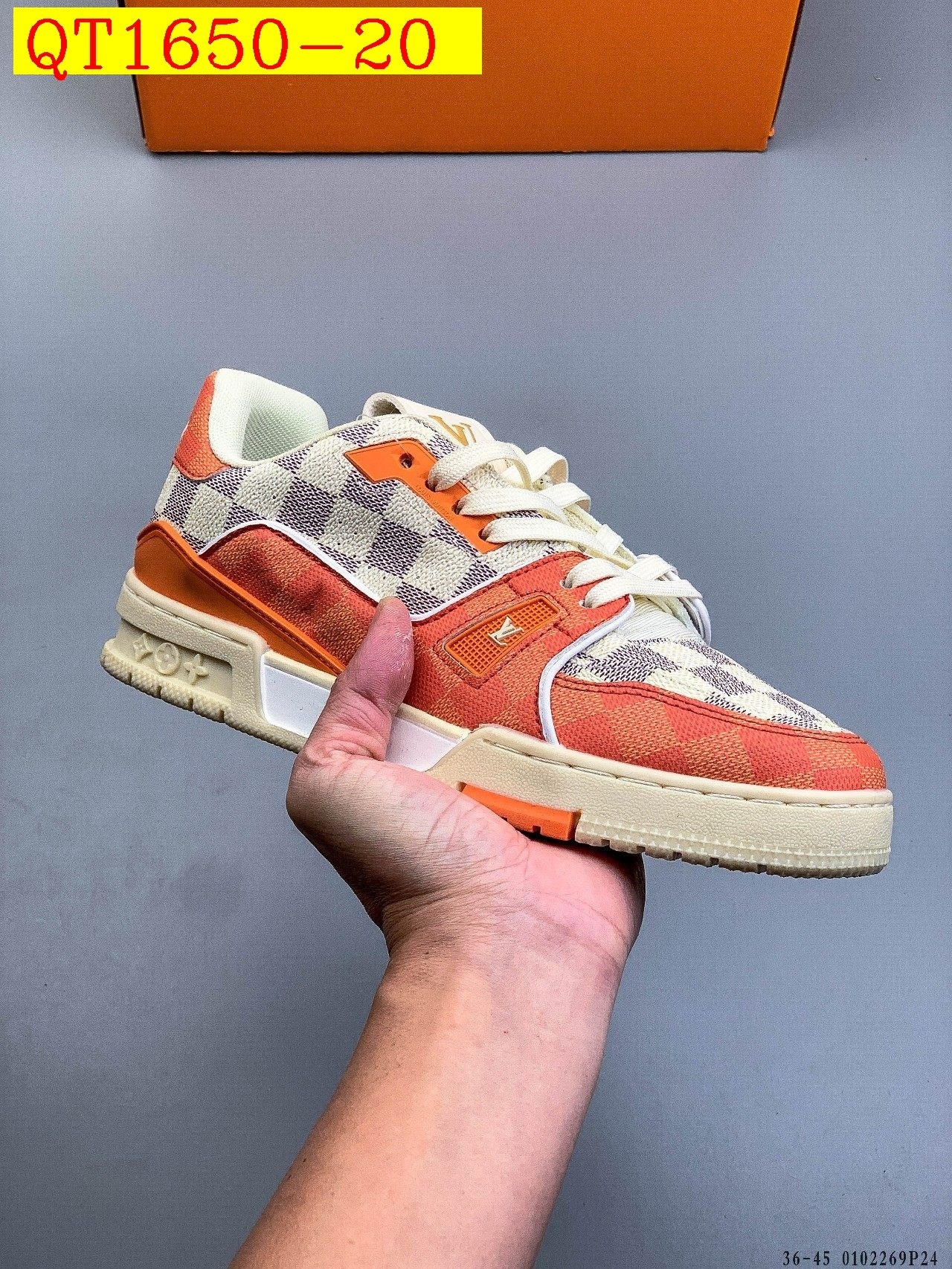 56$ Louis Vuitton LV Trainer Maxi Size 36-45 228420 QT1650 gallery