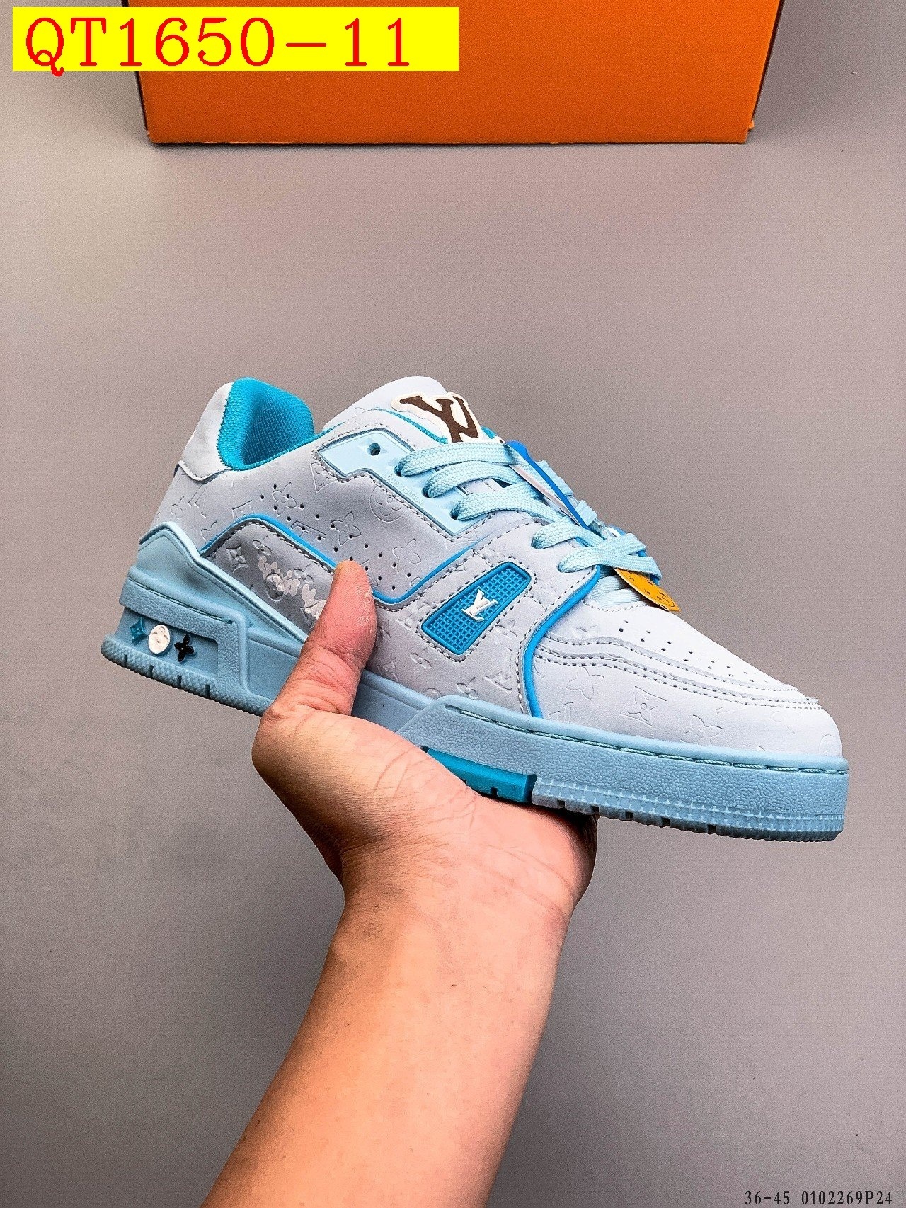 56$ Louis Vuitton LV Trainer Maxi Size 36-45 228420 QT1650 gallery