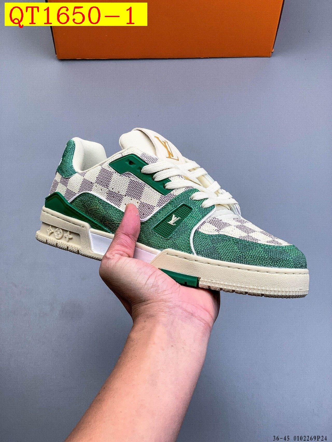 56$ Louis Vuitton LV Trainer Maxi Size 36-45 228420 QT1650 gallery