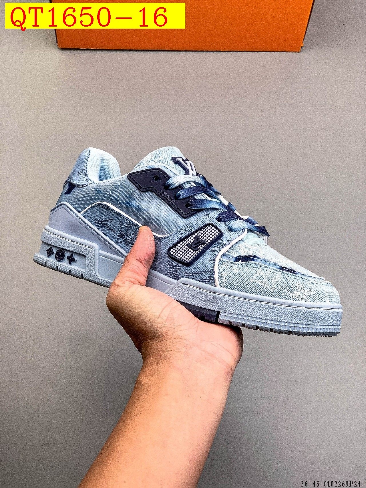 56$ Louis Vuitton LV Trainer Maxi Size 36-45 228420 QT1650 gallery