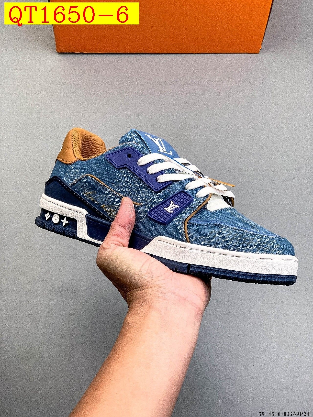 56$ Louis Vuitton LV Trainer Maxi Size 36-45 228420 QT1650 gallery