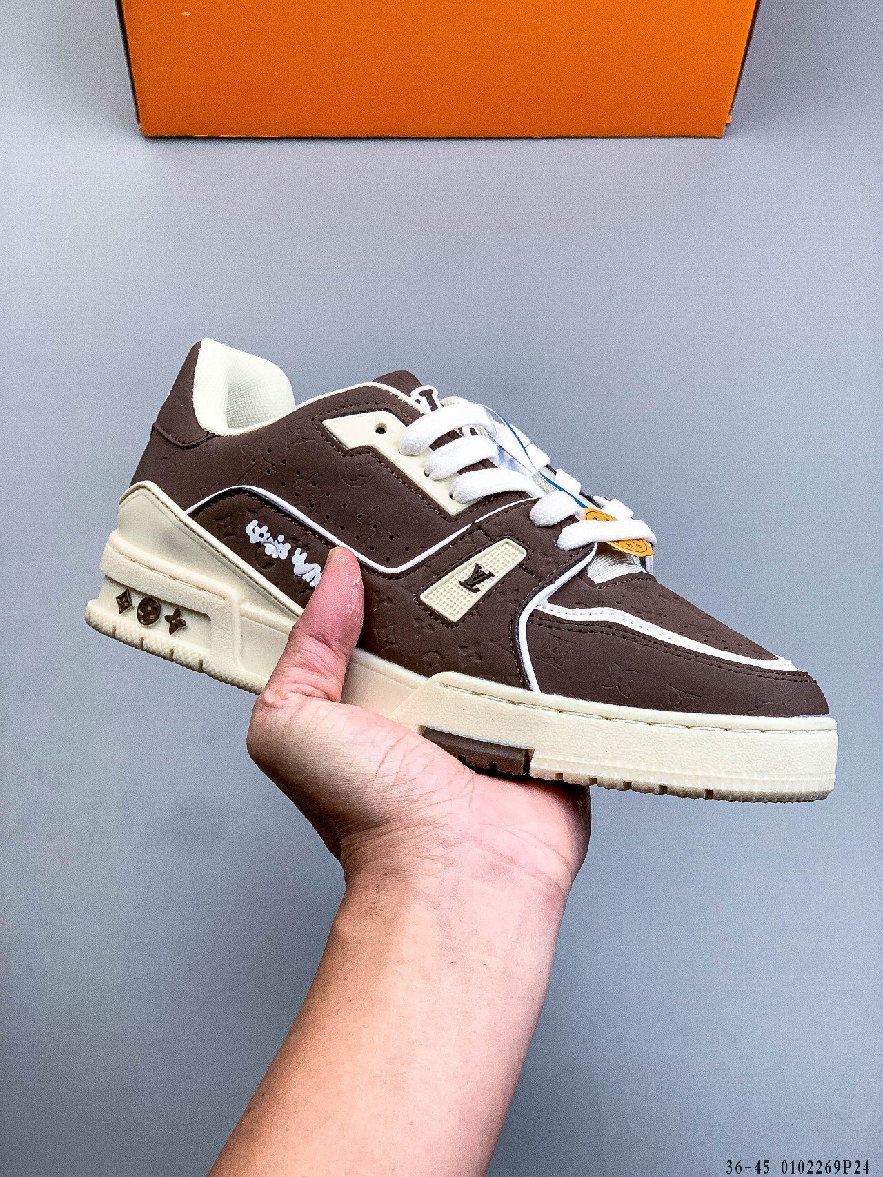 56$ Louis Vuitton LV Trainer Maxi Size 36-45 228420 QT1650 gallery