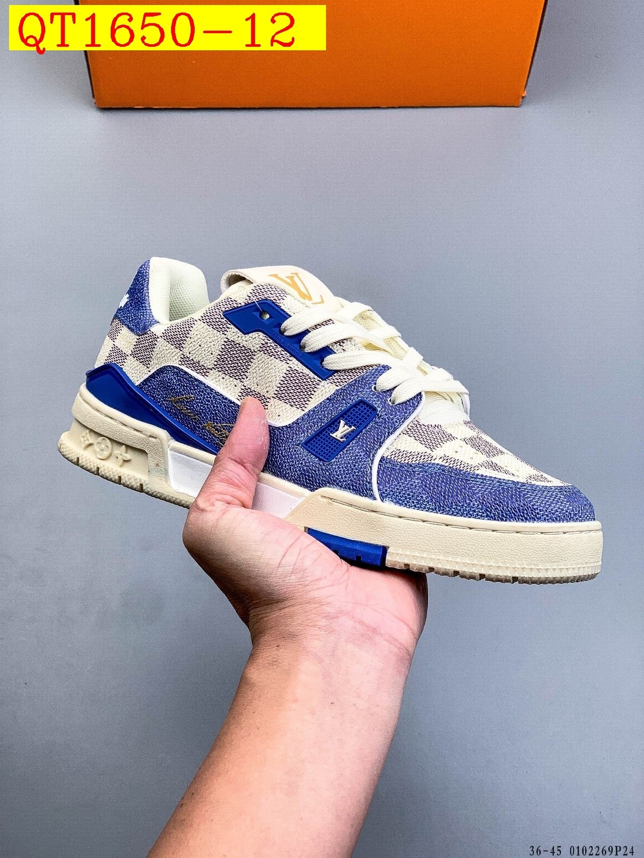 56$ Louis Vuitton LV Trainer Maxi Size 36-45 228420 QT1650 gallery