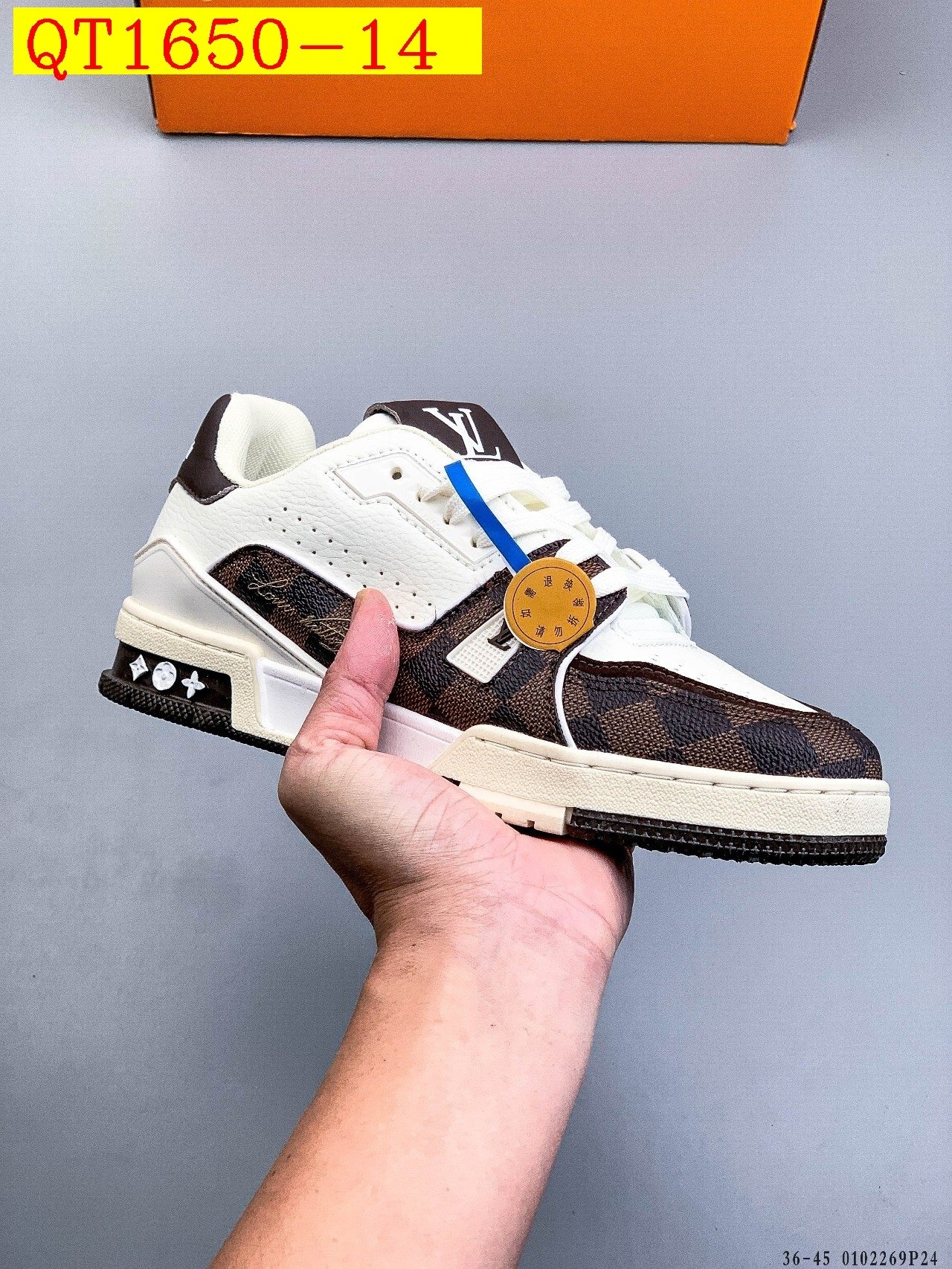 56$ Louis Vuitton LV Trainer Maxi Size 36-45 228420 QT1650 gallery